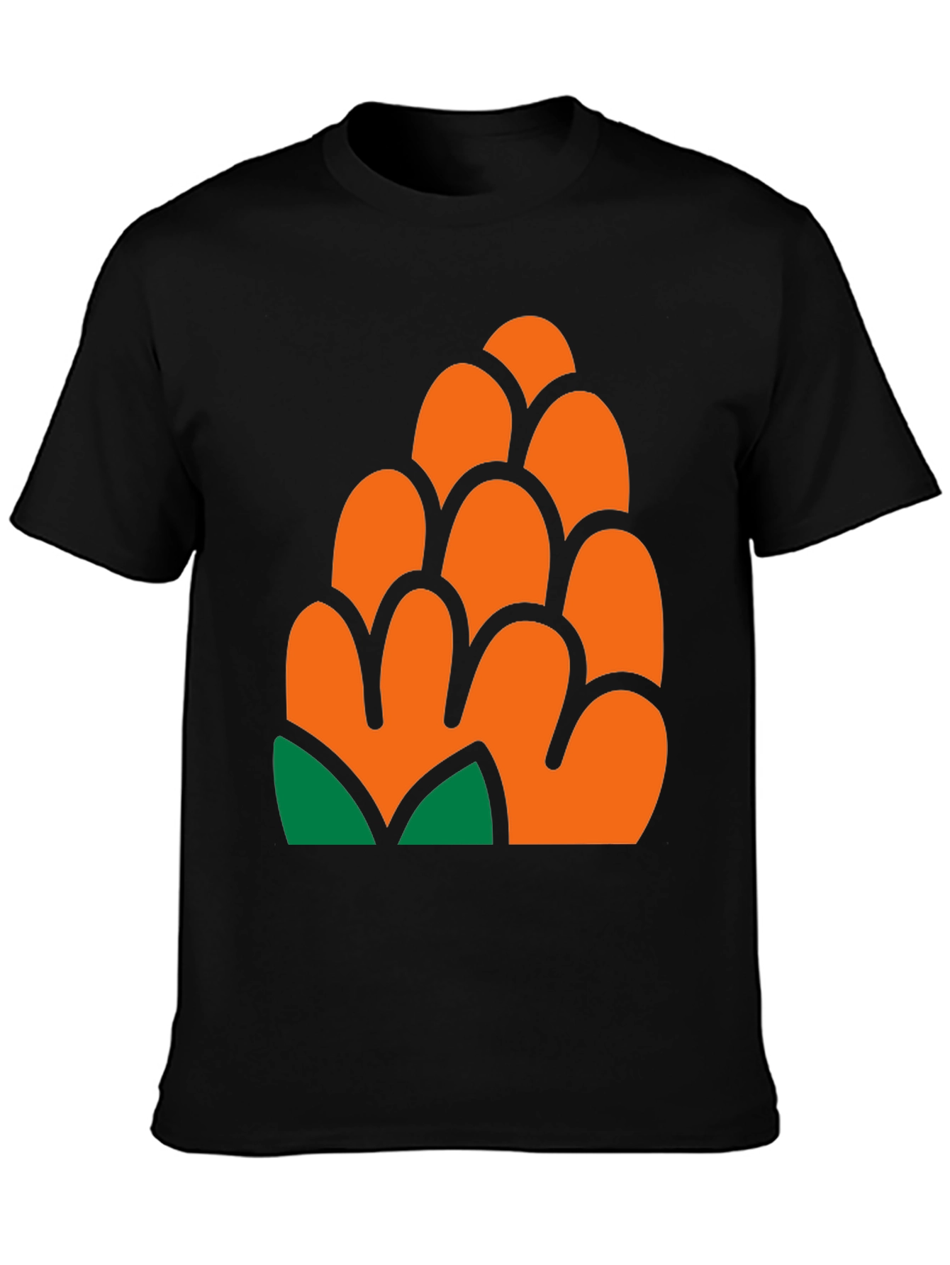 Pinecone Graphic Print T-Shirt - Casual Style