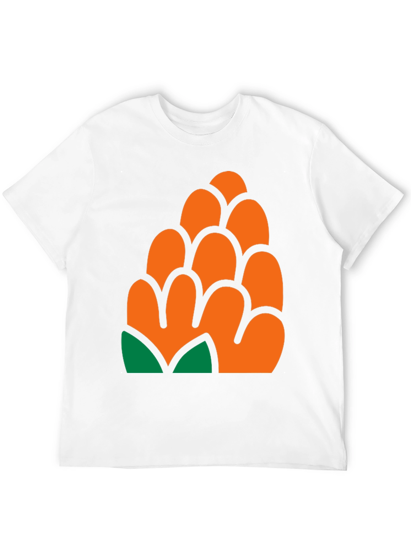 Pinecone Graphic Print T-Shirt - Casual Style