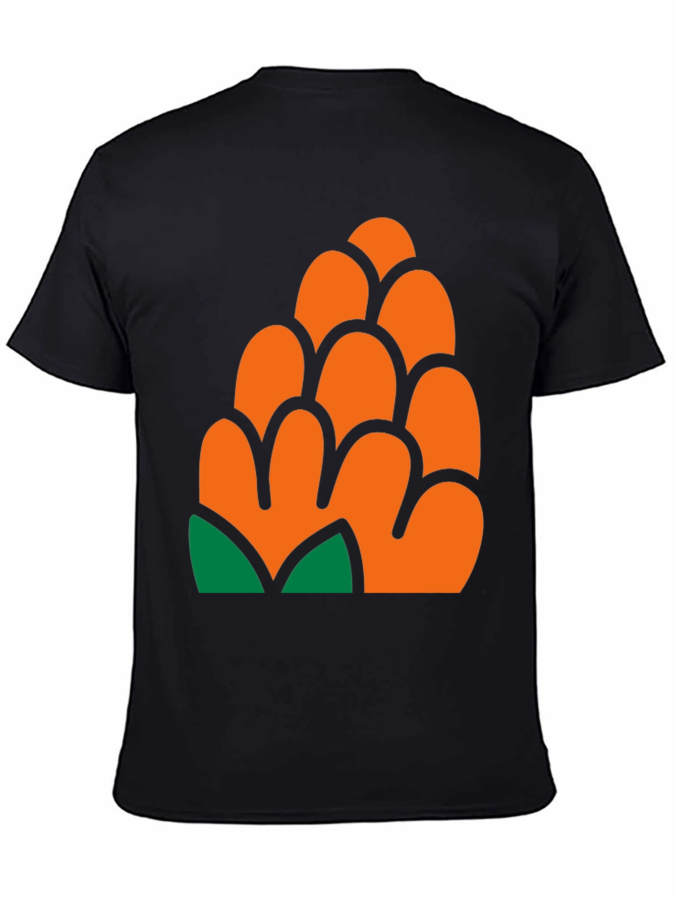 Pinecone Graphic Print T-Shirt - Casual Style