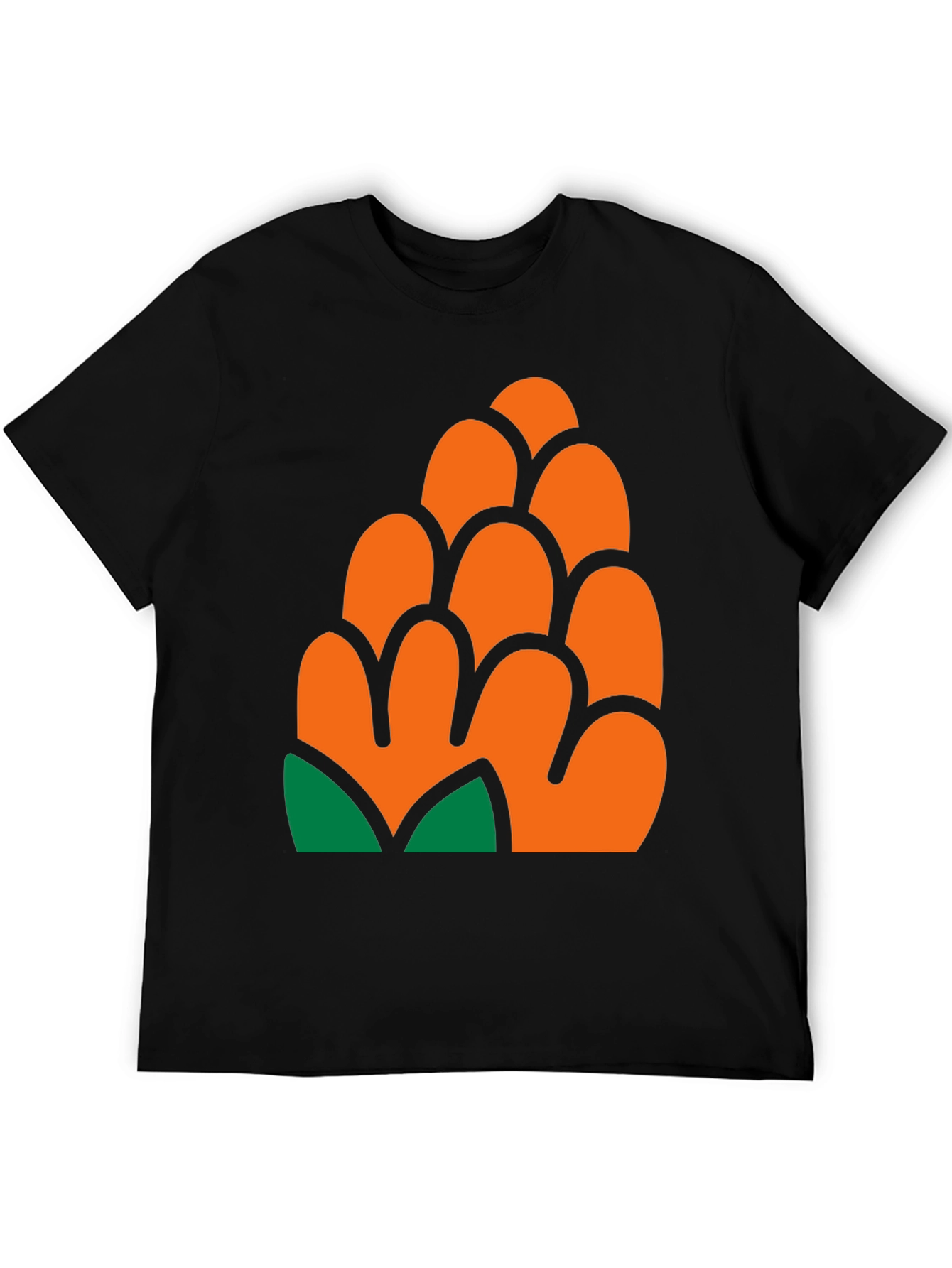 Pinecone Graphic Print T-Shirt - Casual Style