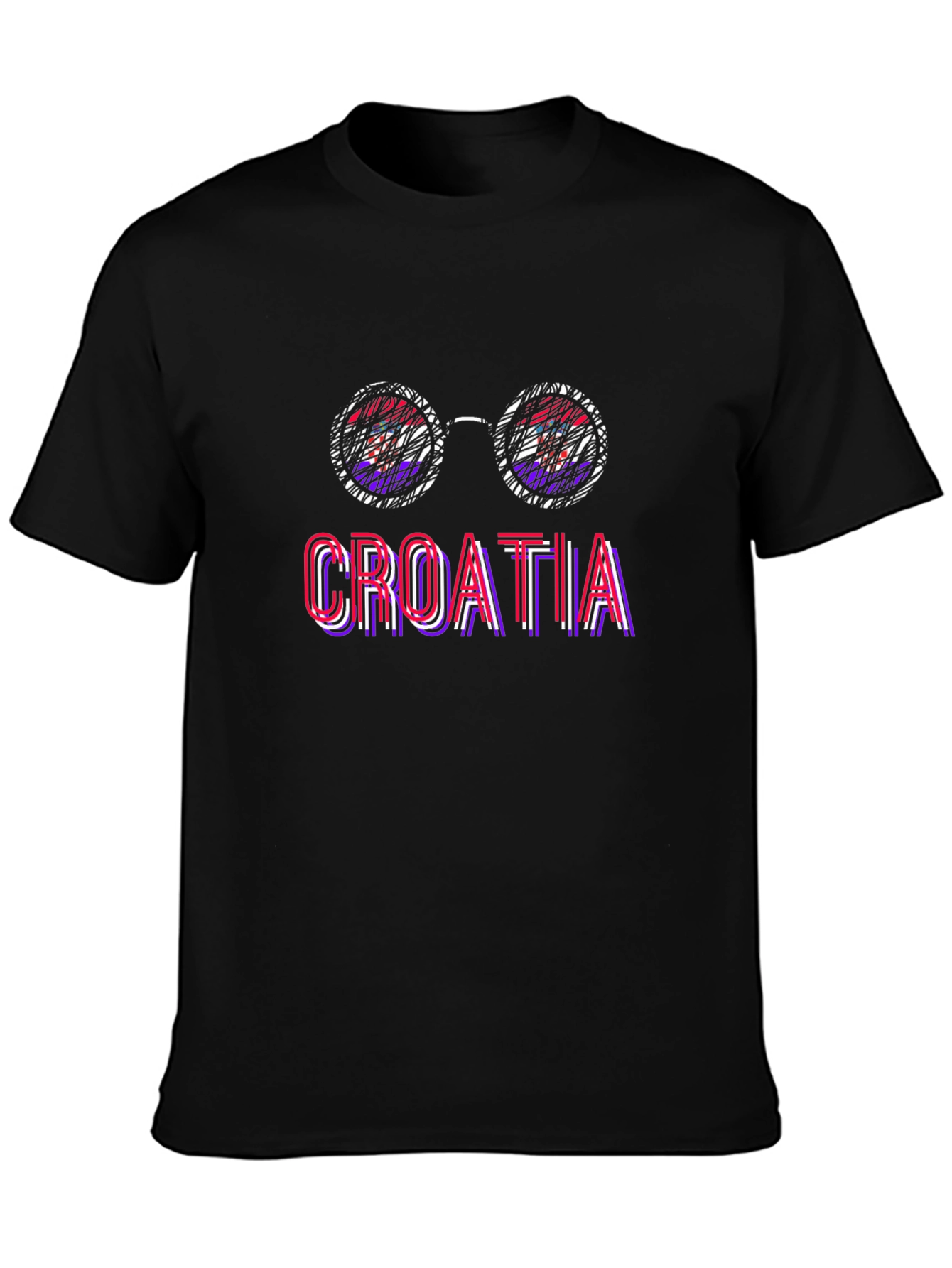Croatia Sunglasses T-Shirt -  Croatian Pride