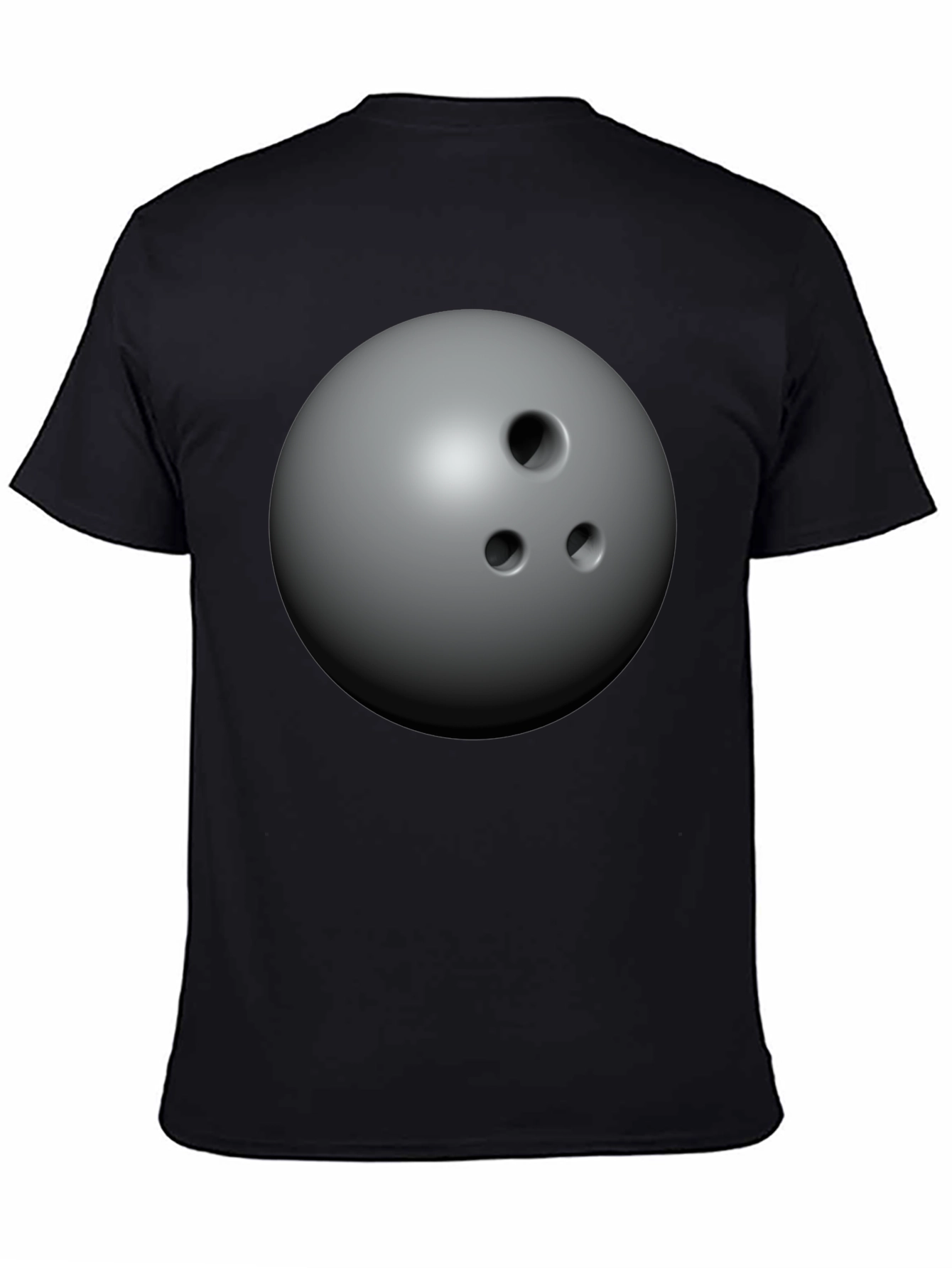 Bowling Ball Graphic Tee - Unisex Black T-Shirt