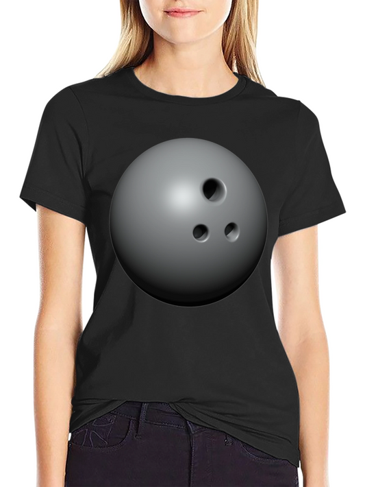 Bowling Ball Graphic Tee - Unisex Black T-Shirt