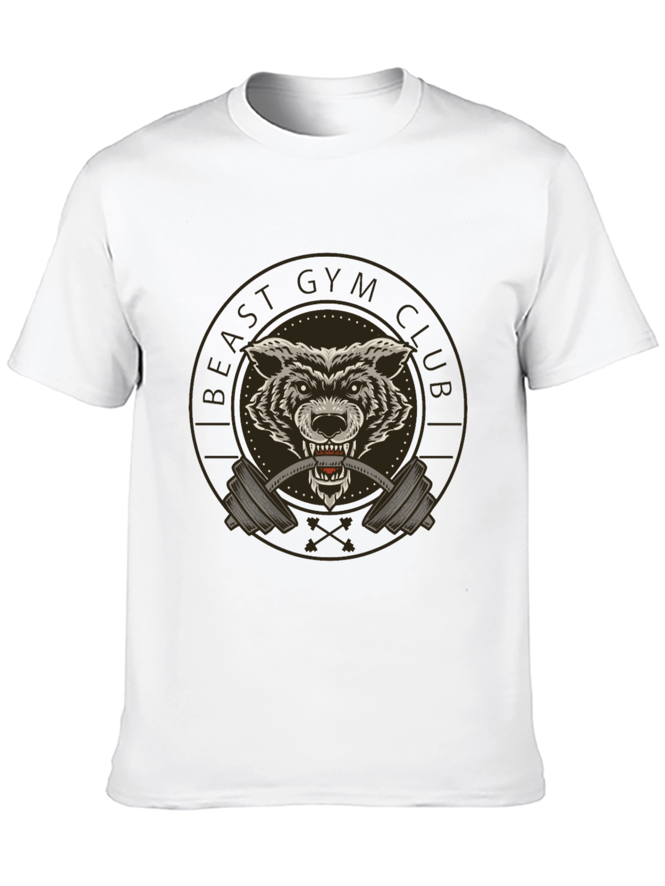 Beast Gym Club Wolf Graphic Tee - Black