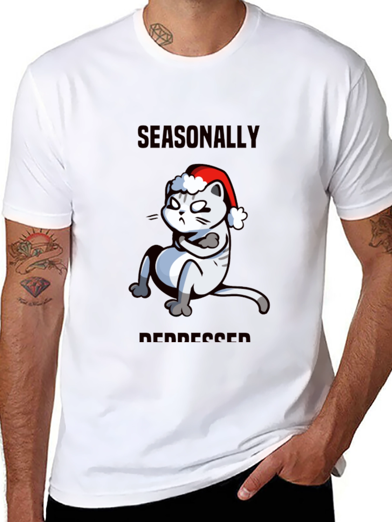 Seasonally Depressed Cat T-Shirt