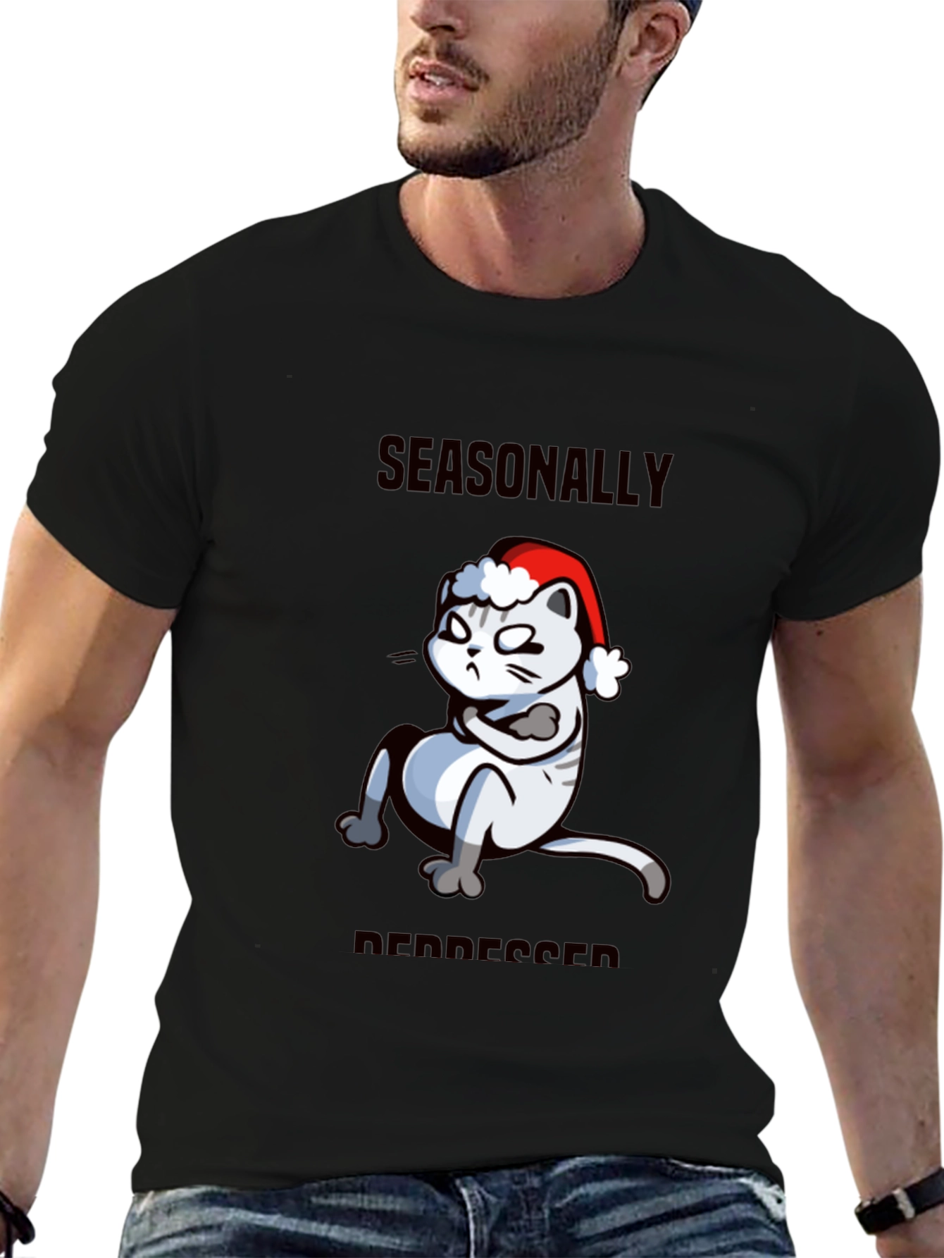 Seasonally Depressed Cat T-Shirt