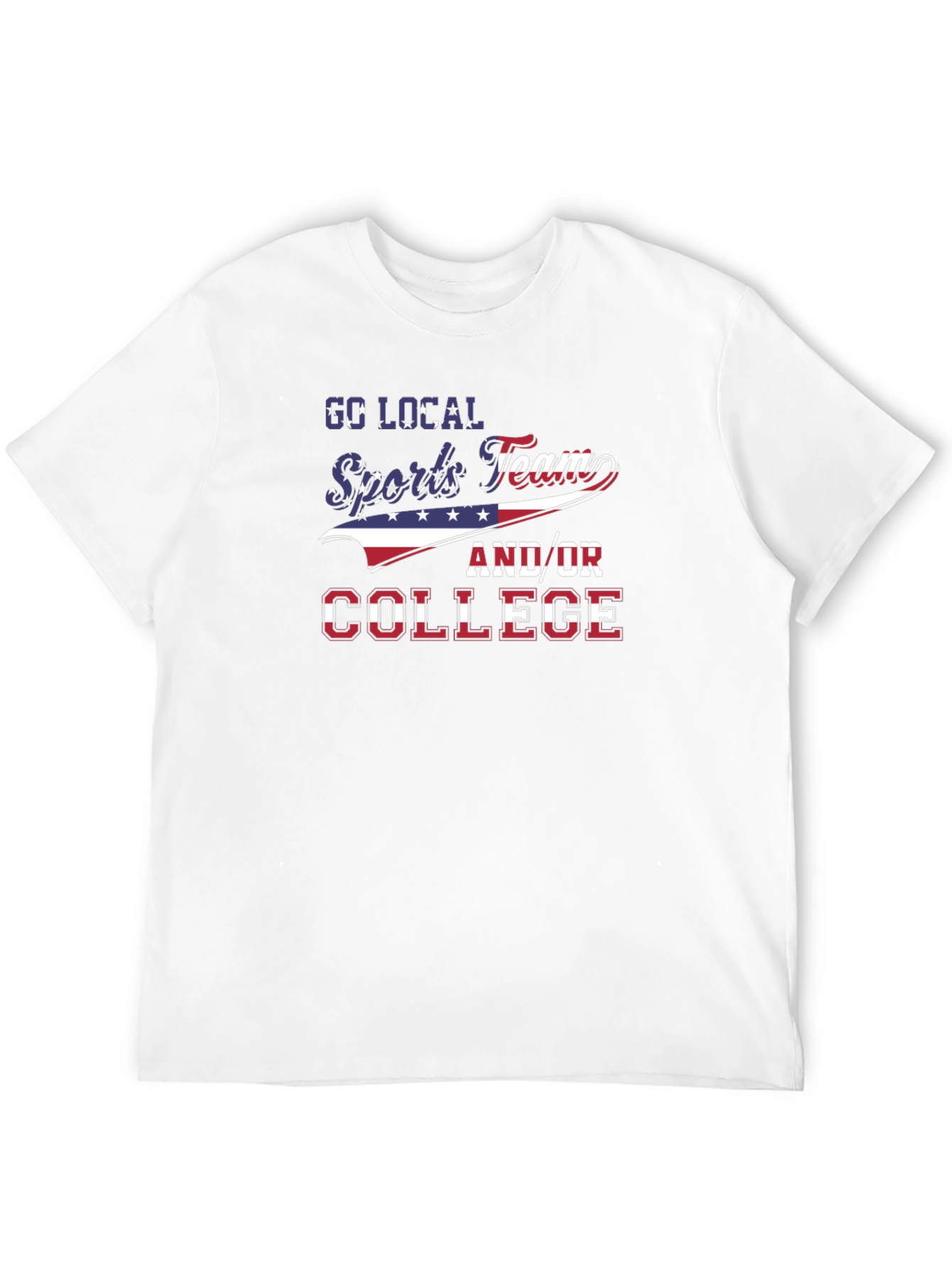 Local Sports Team and/or College Patriotic T-Shirt