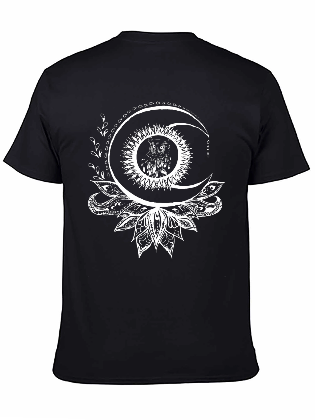 Owl Moon Mandala Graphic Tee