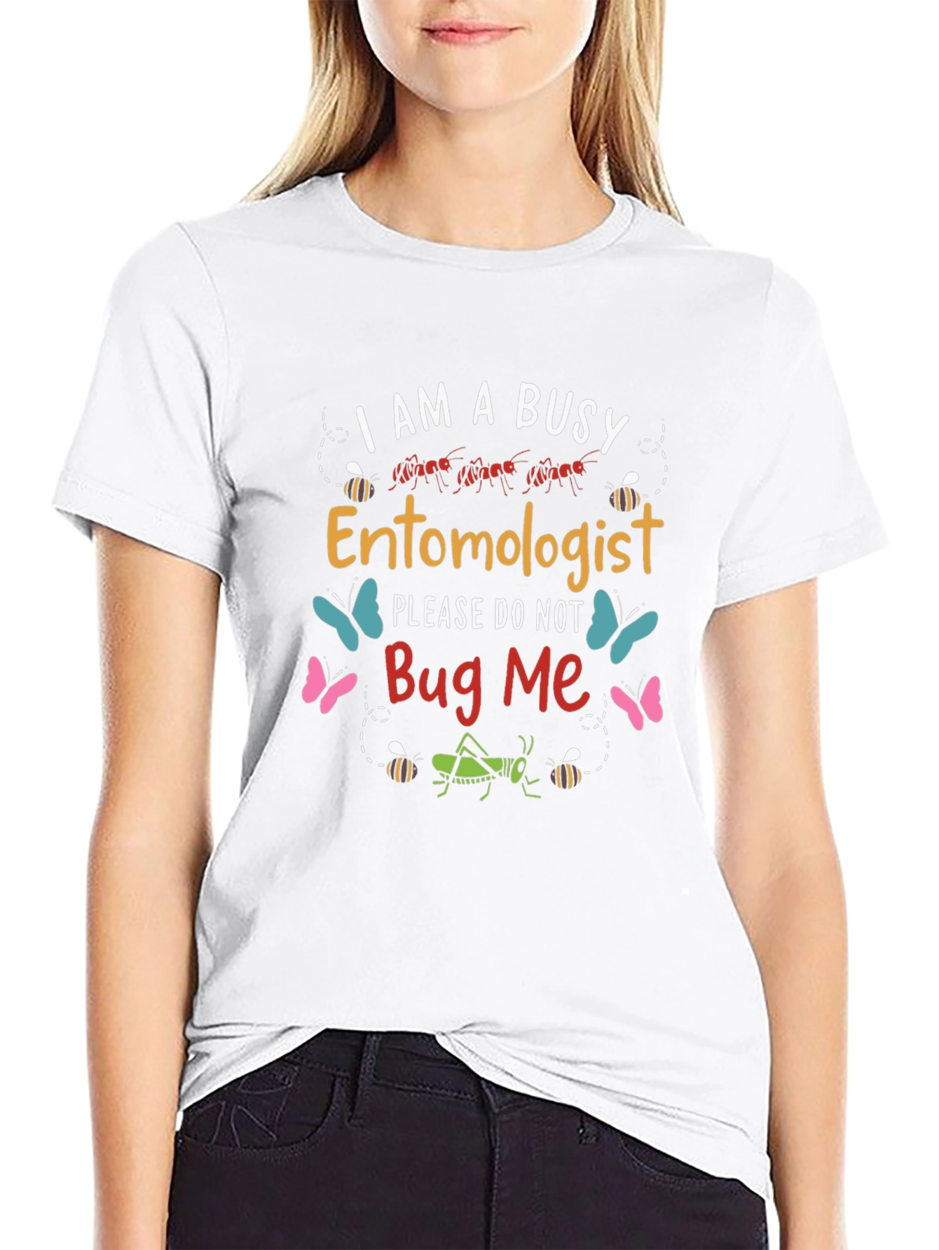 Busy Entomologist T-Shirt Bug Design