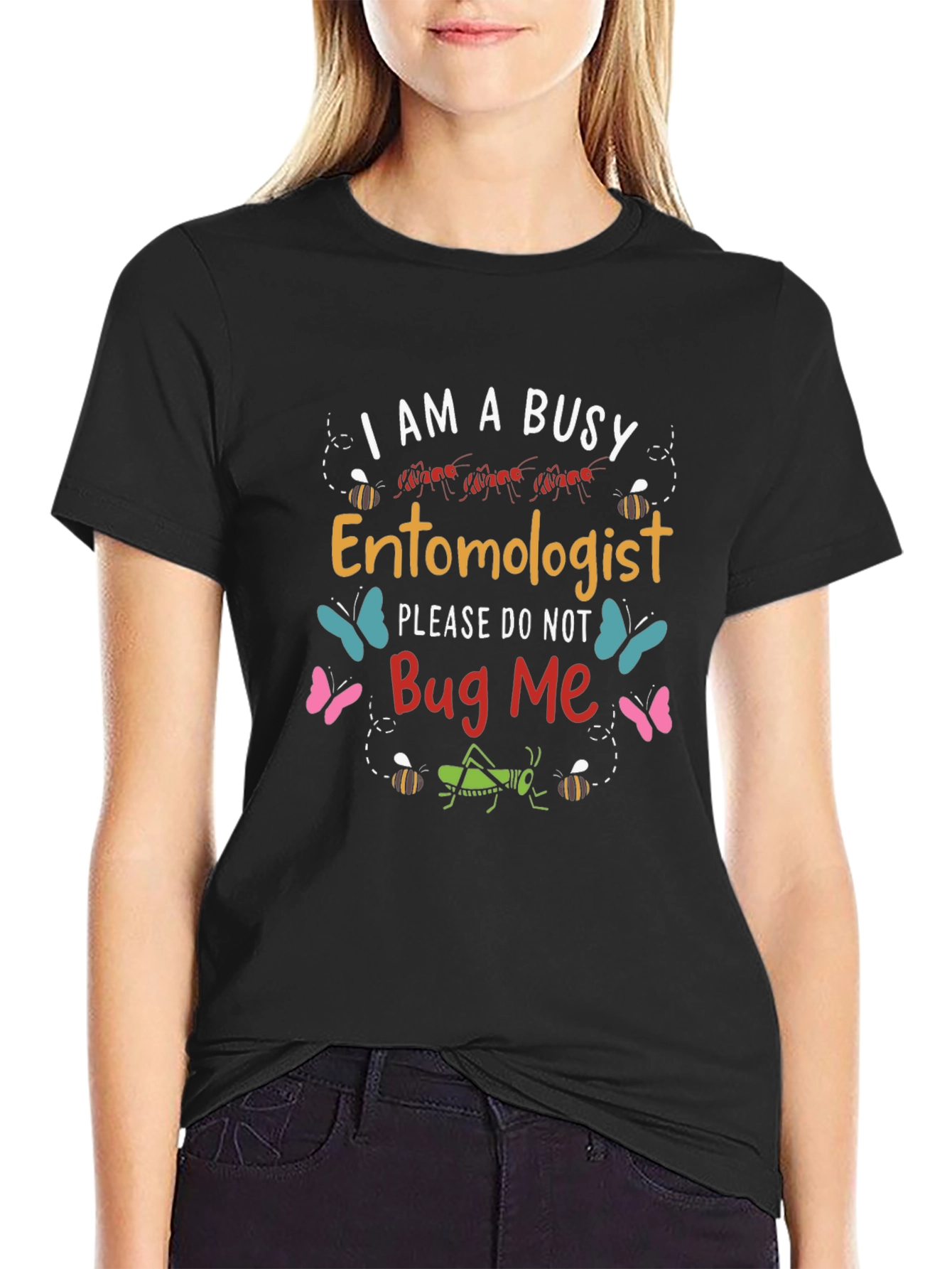 Busy Entomologist T-Shirt Bug Design