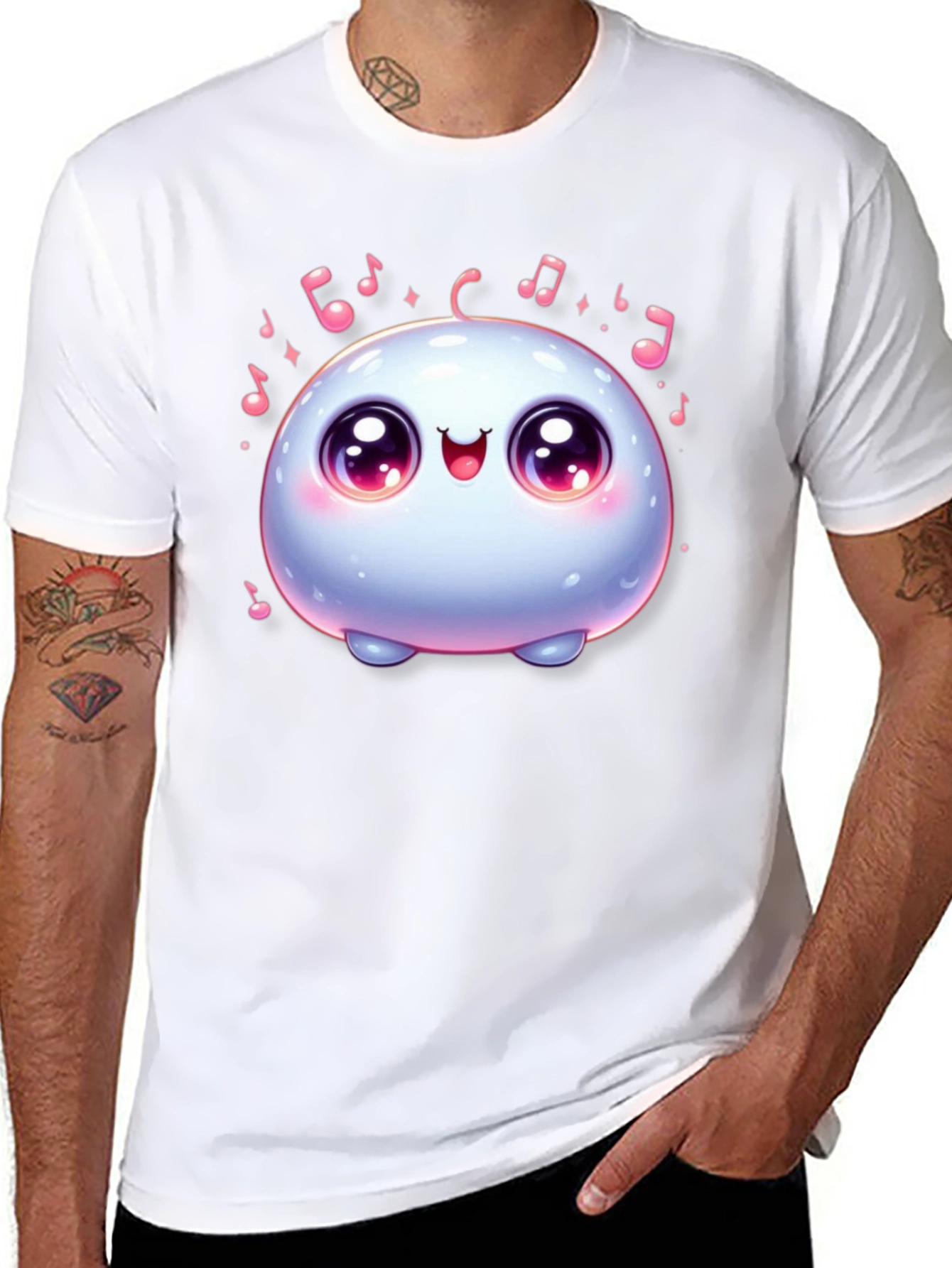Cute Cartoon Character Graphic Tee