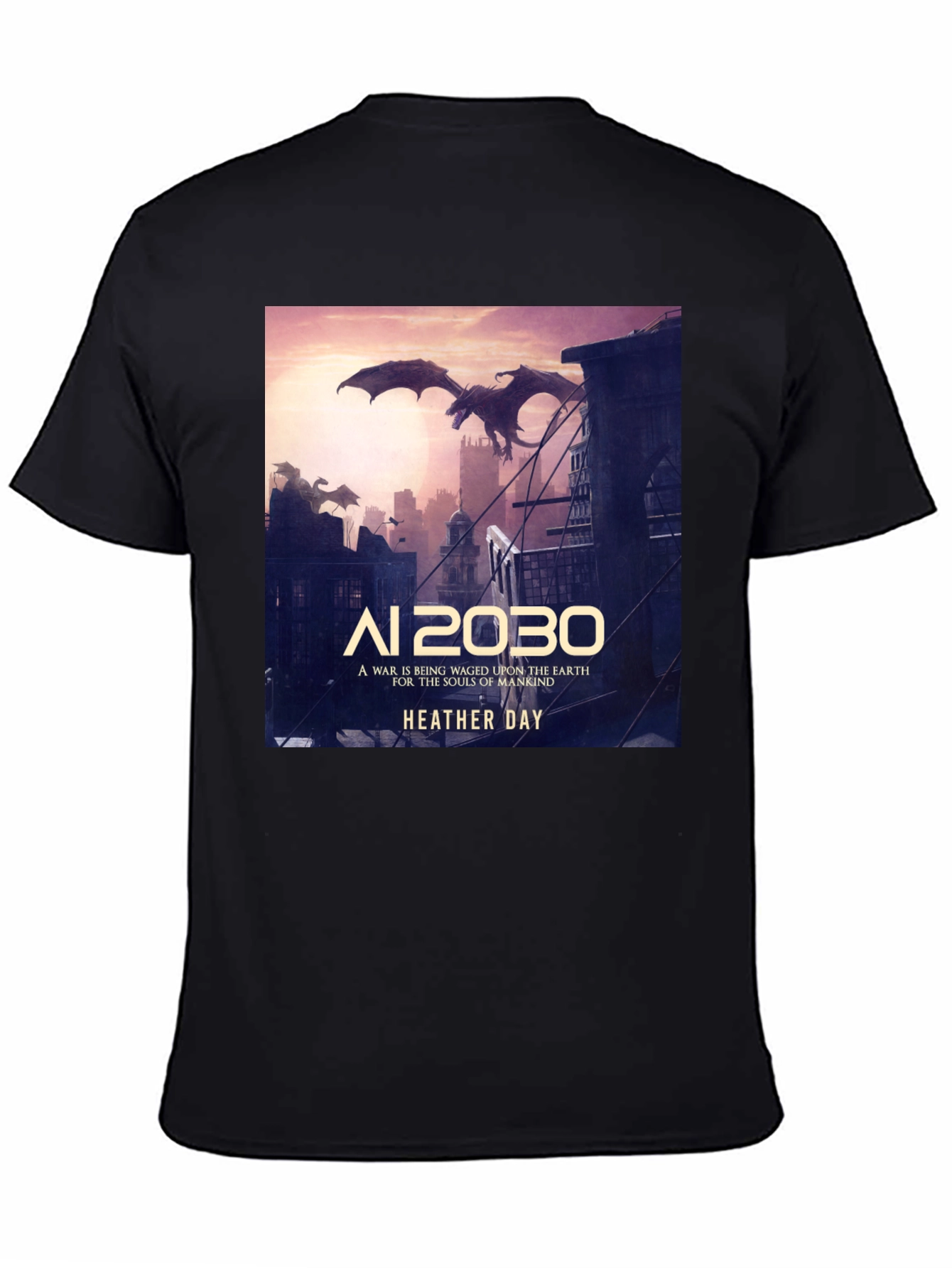 AI 2030 Heather Day T-Shirt - Dragon Graphic Tee