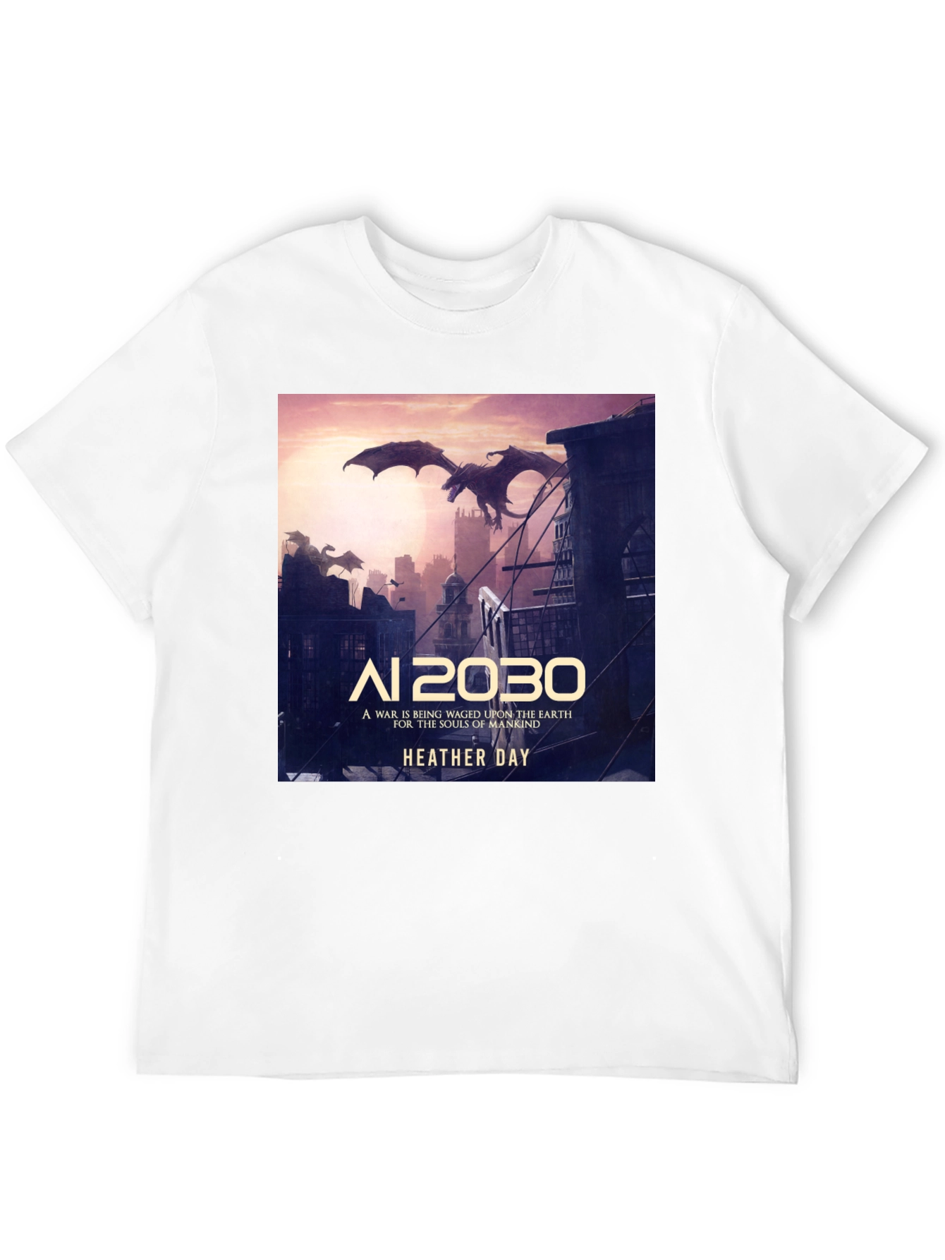 AI 2030 Heather Day T-Shirt - Dragon Graphic Tee