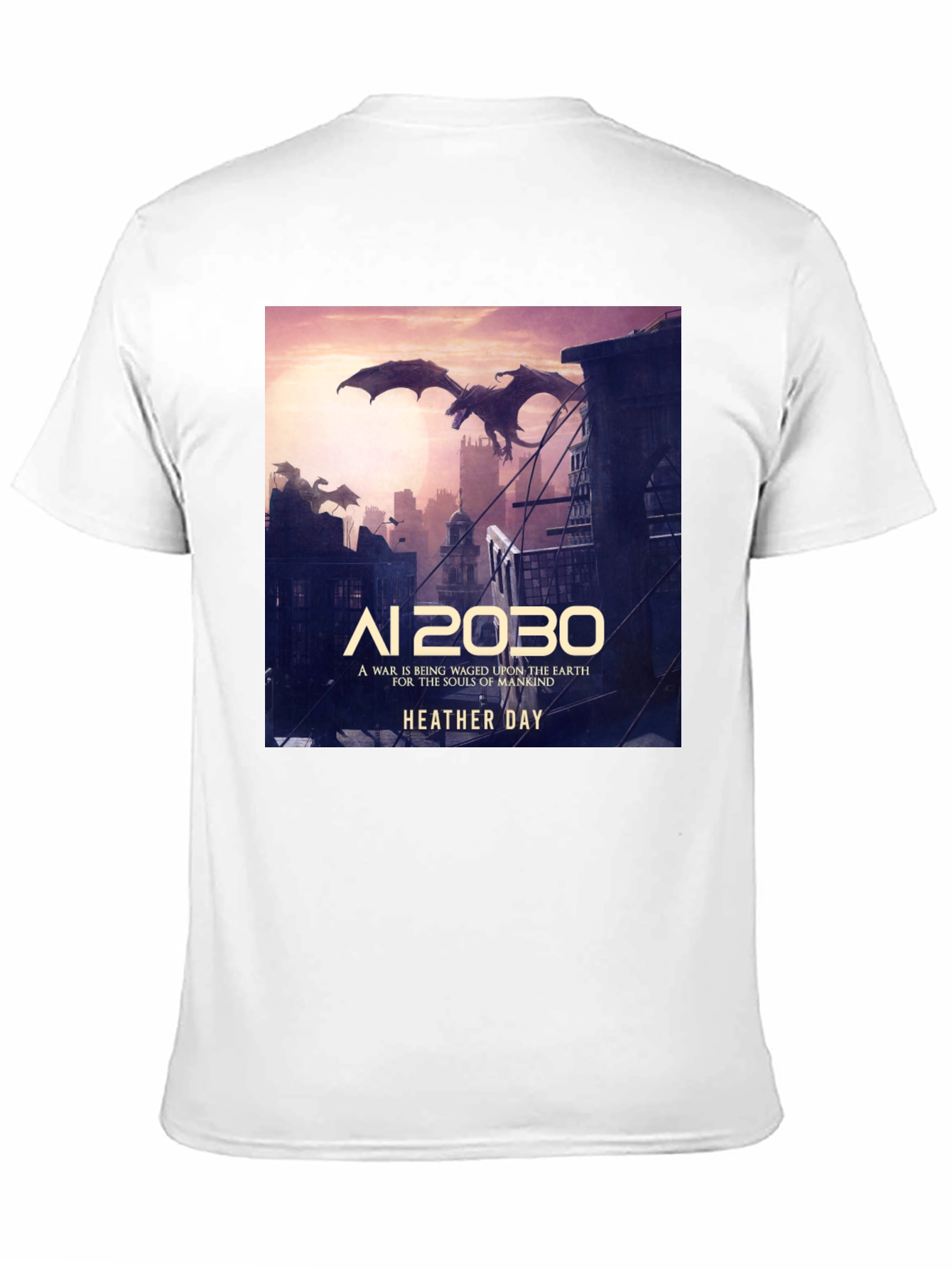AI 2030 Heather Day T-Shirt - Dragon Graphic Tee