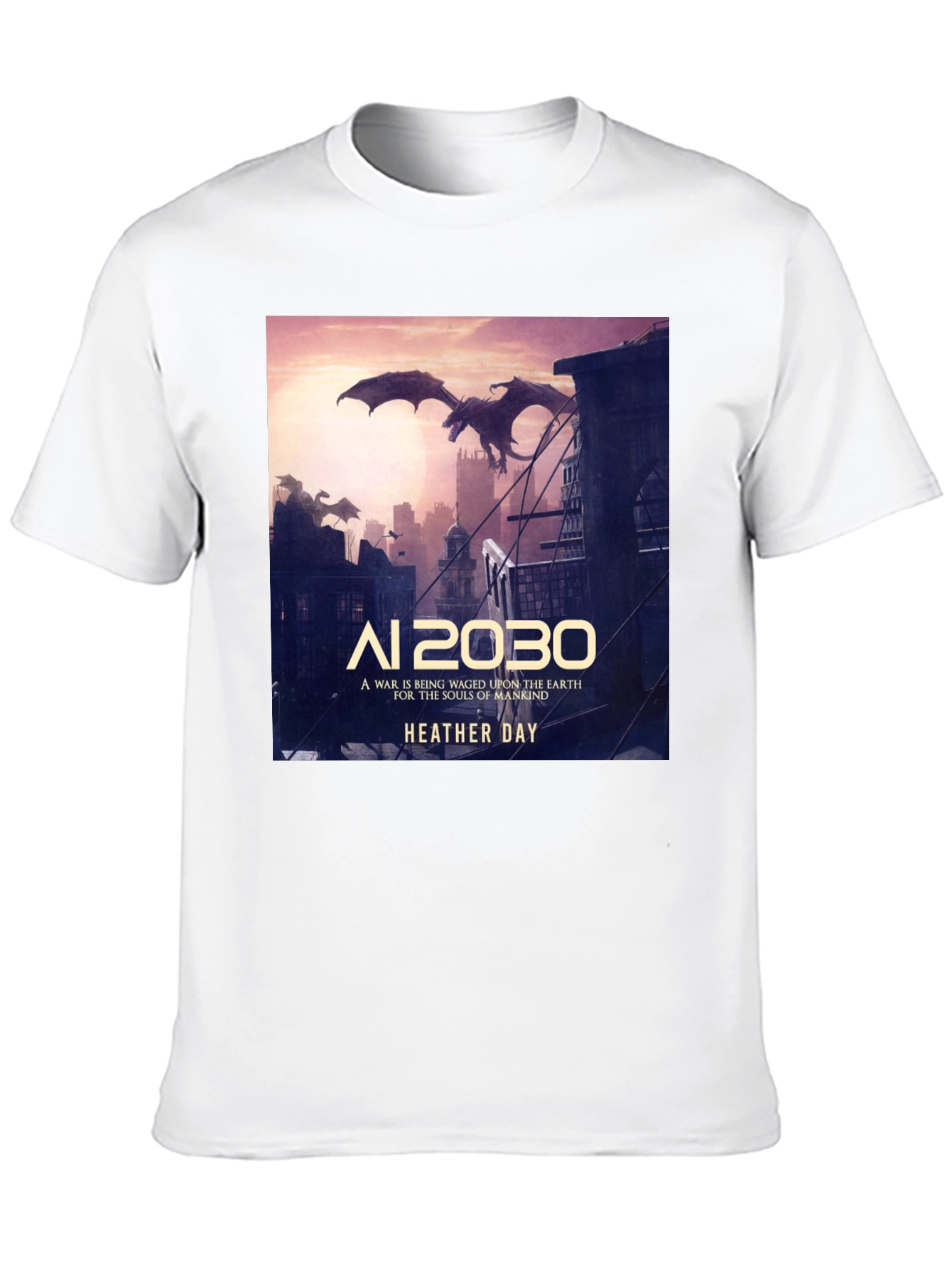 AI 2030 Heather Day T-Shirt - Dragon Graphic Tee