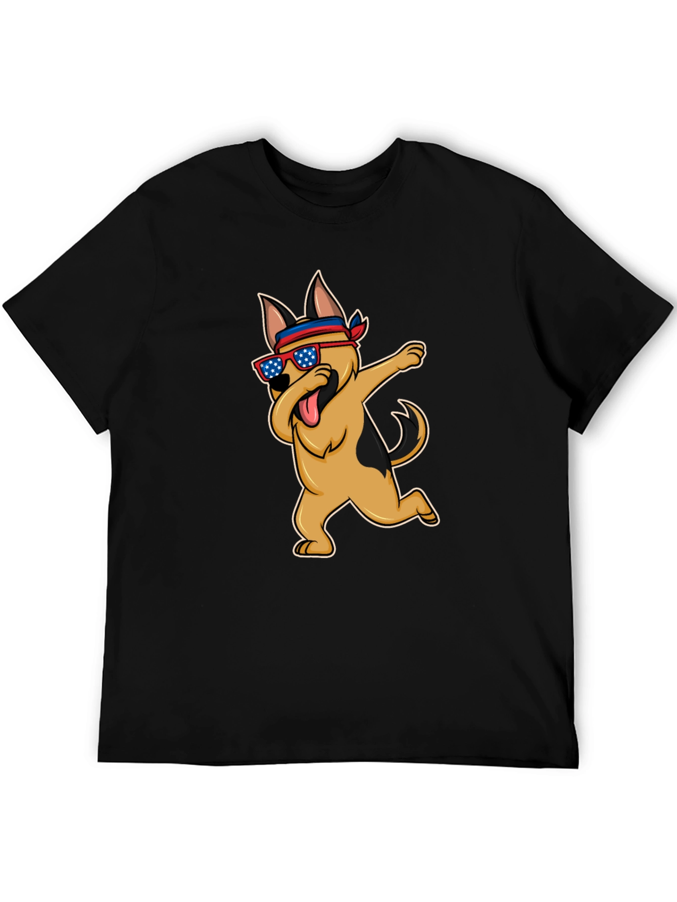 Dabbing Dog T-Shirt - Patriotic Pup Tee