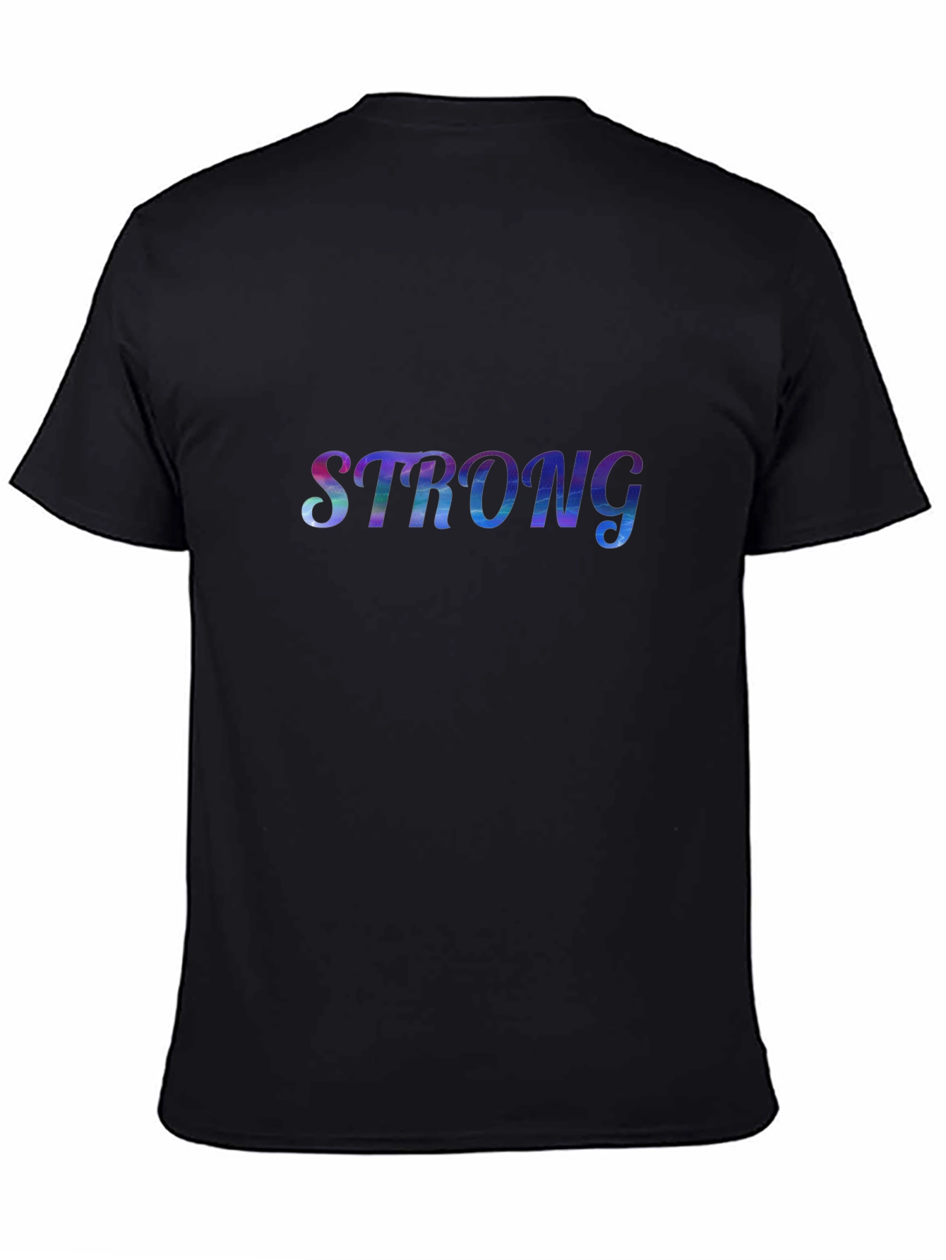 Strong Graphic Print Black T-Shirt