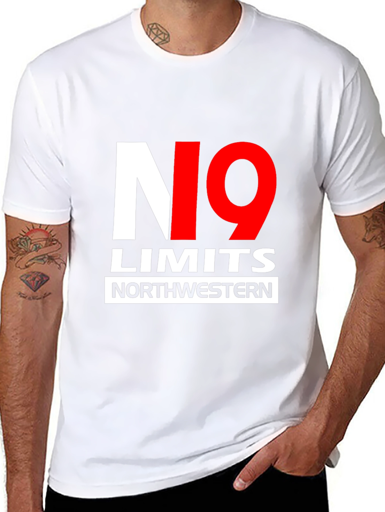 No Limits Northwestern Black T-Shirt