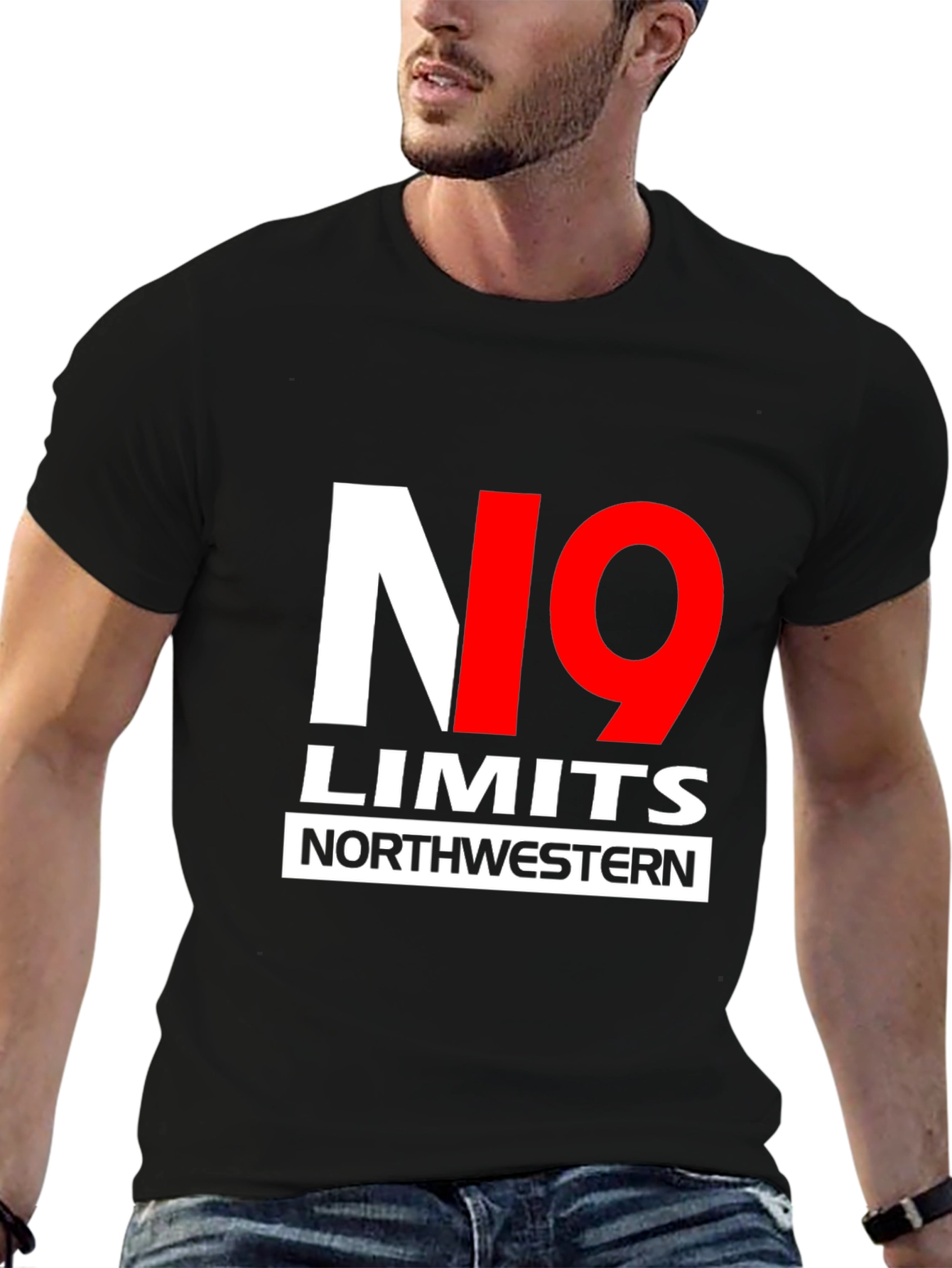 No Limits Northwestern Black T-Shirt