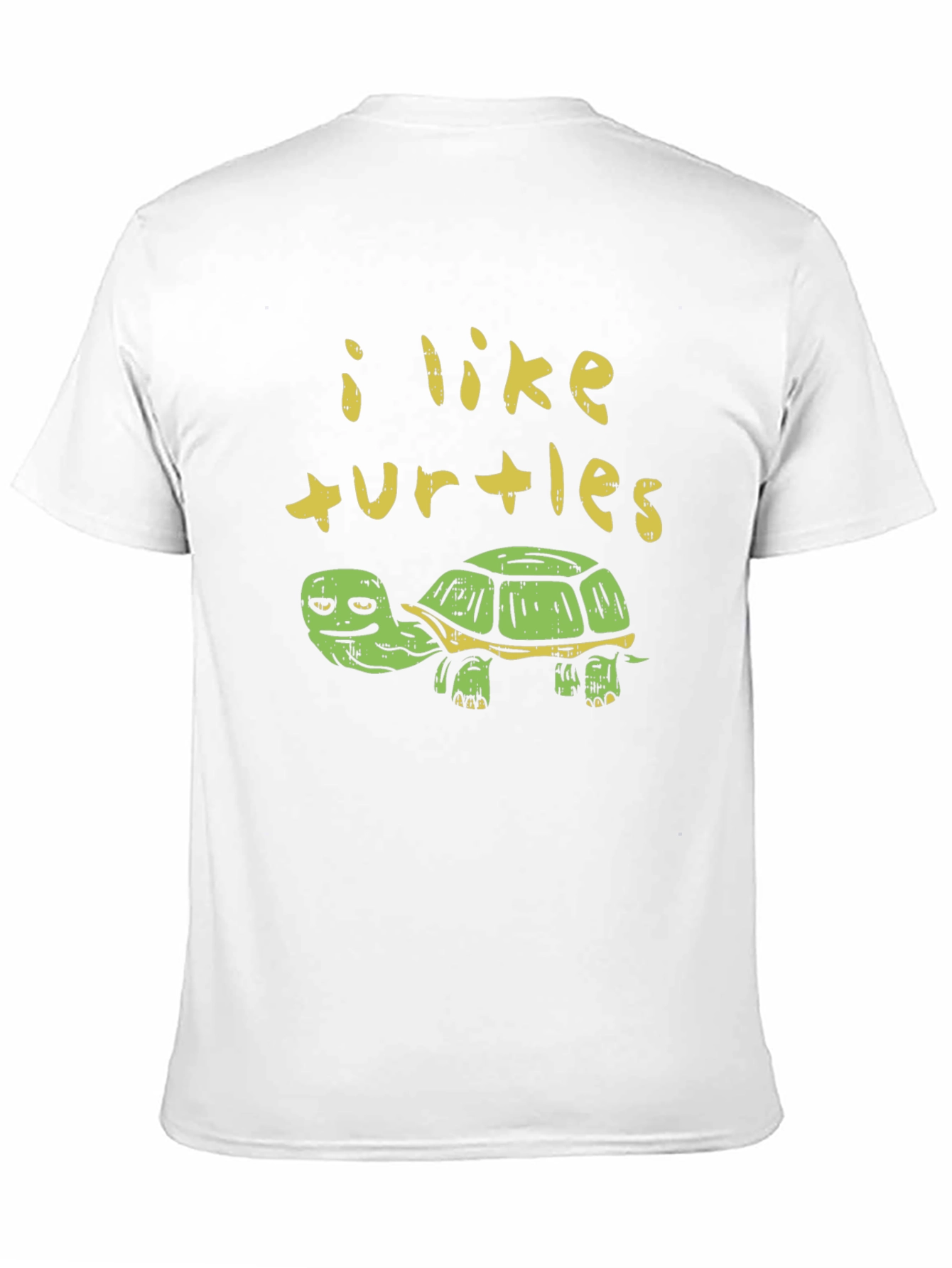 I Like Turtles Graphic Print T-Shirt