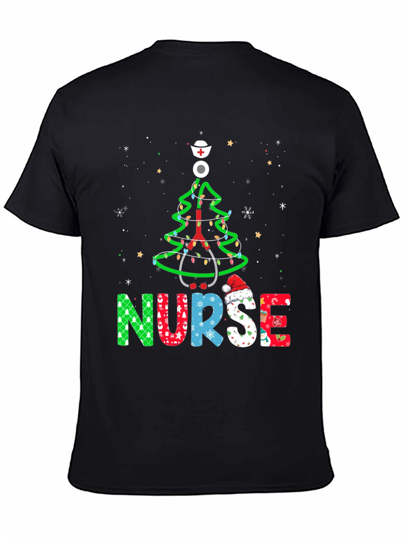 Nurse Christmas Tree T-Shirt - Holiday Apparel