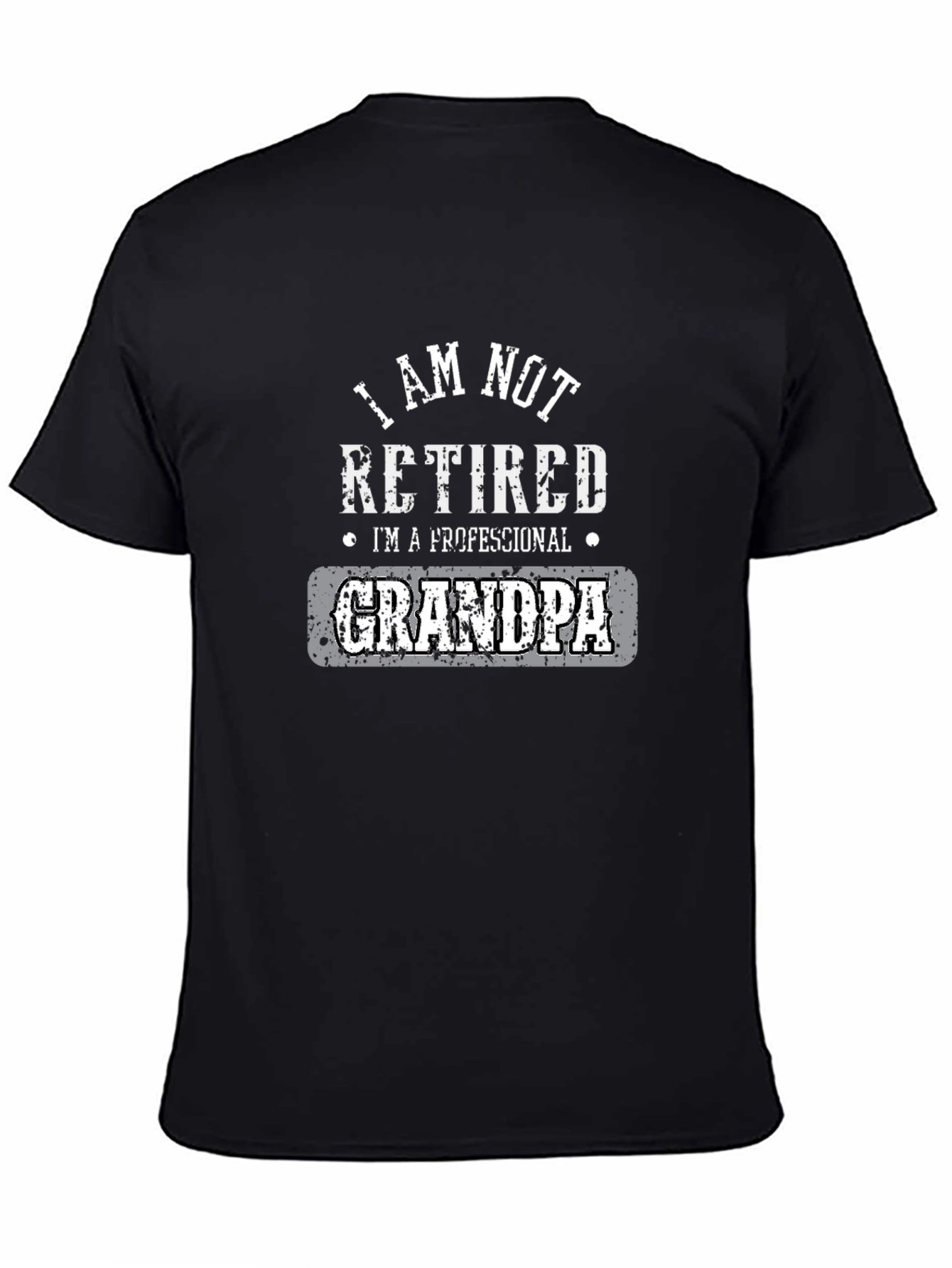 Professional Grandpa Graphic Tee - Black