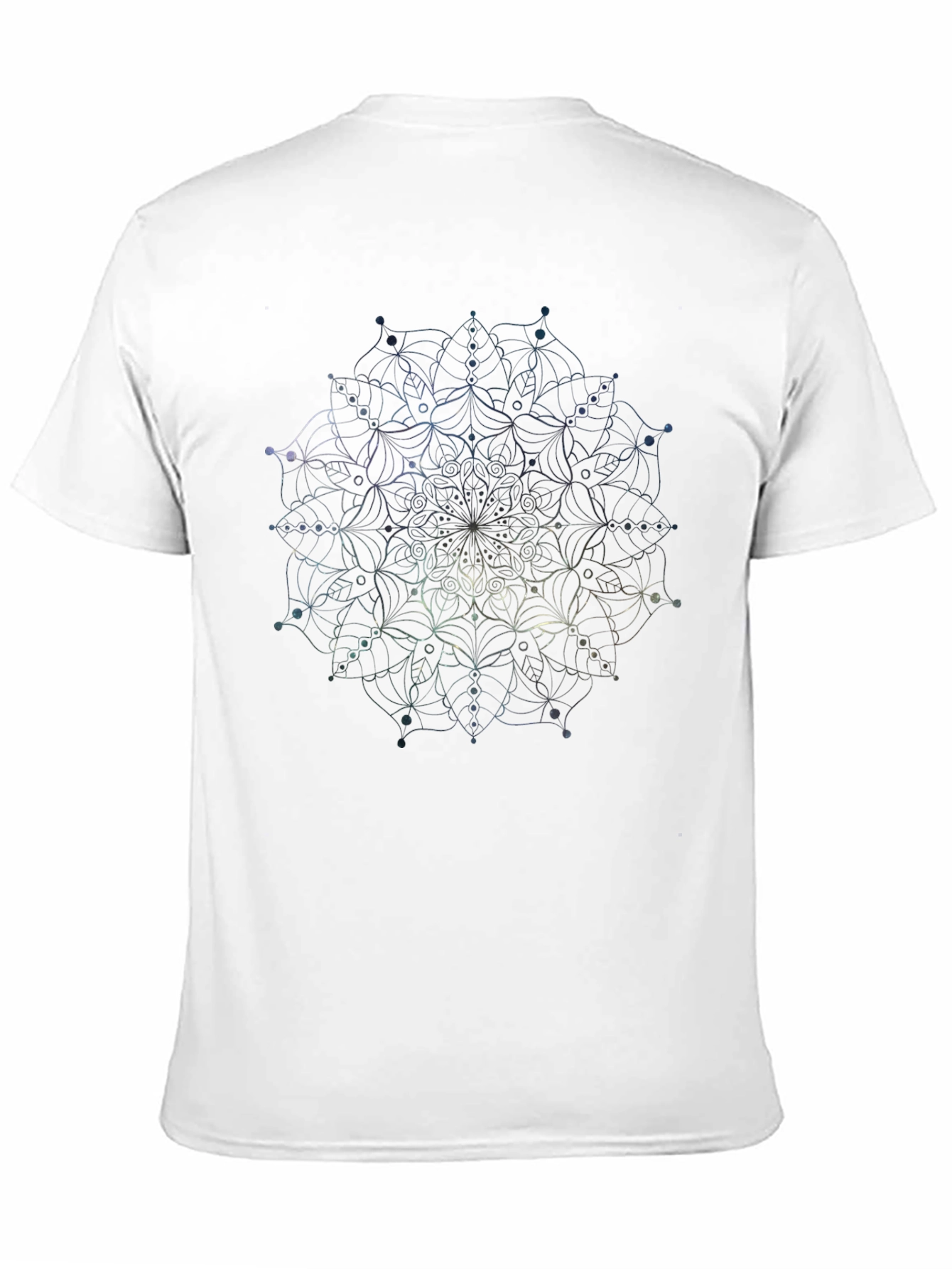 Geometric Mandala Print Tee - Stylish Black T-Shirt
