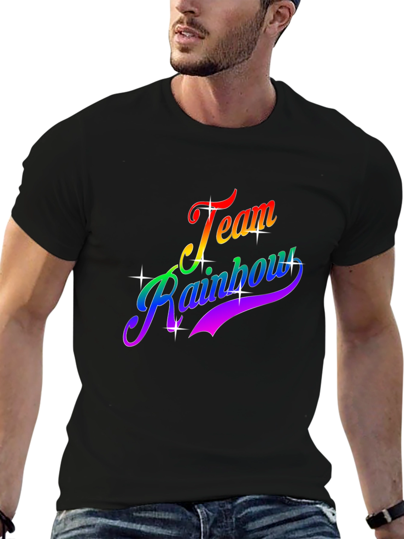 Team Rainbow Graphic T-Shirt - Pride Apparel