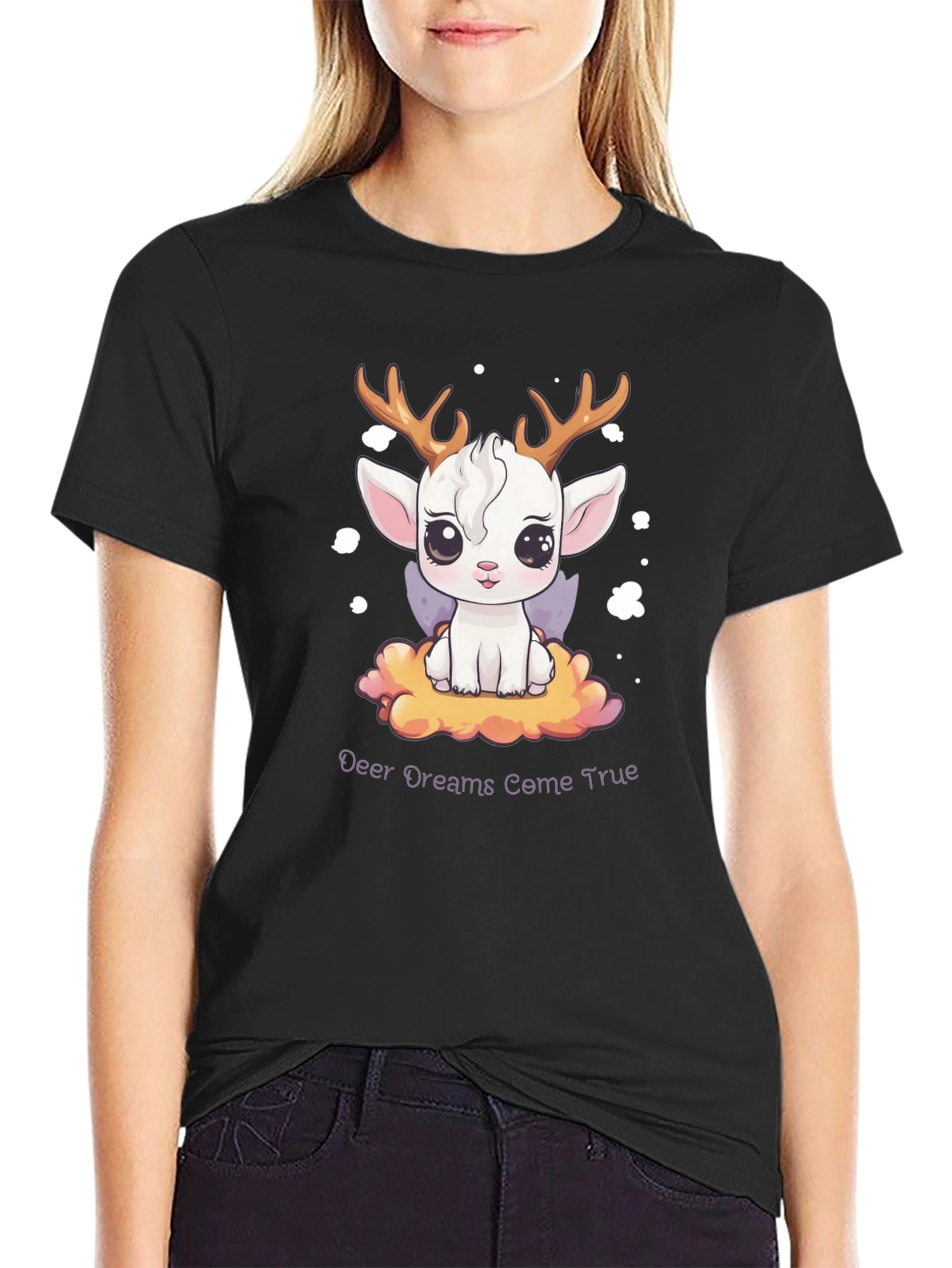 Deer Dreams T-Shirt: Cute Animal Graphic Tee
