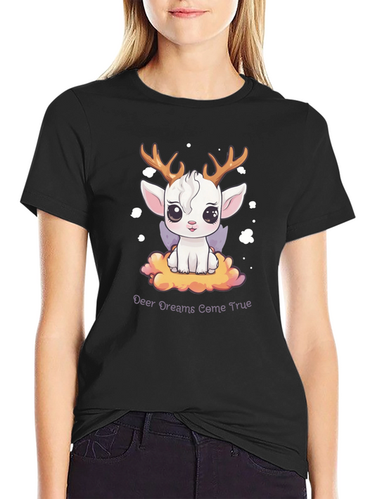 Deer Dreams T-Shirt: Cute Animal Graphic Tee