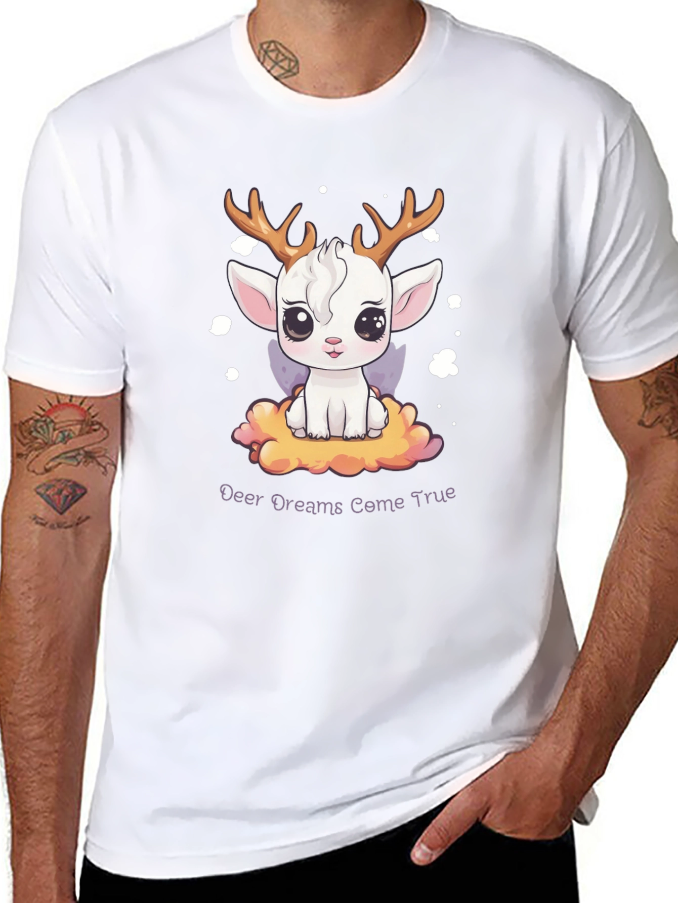 Deer Dreams T-Shirt: Cute Animal Graphic Tee