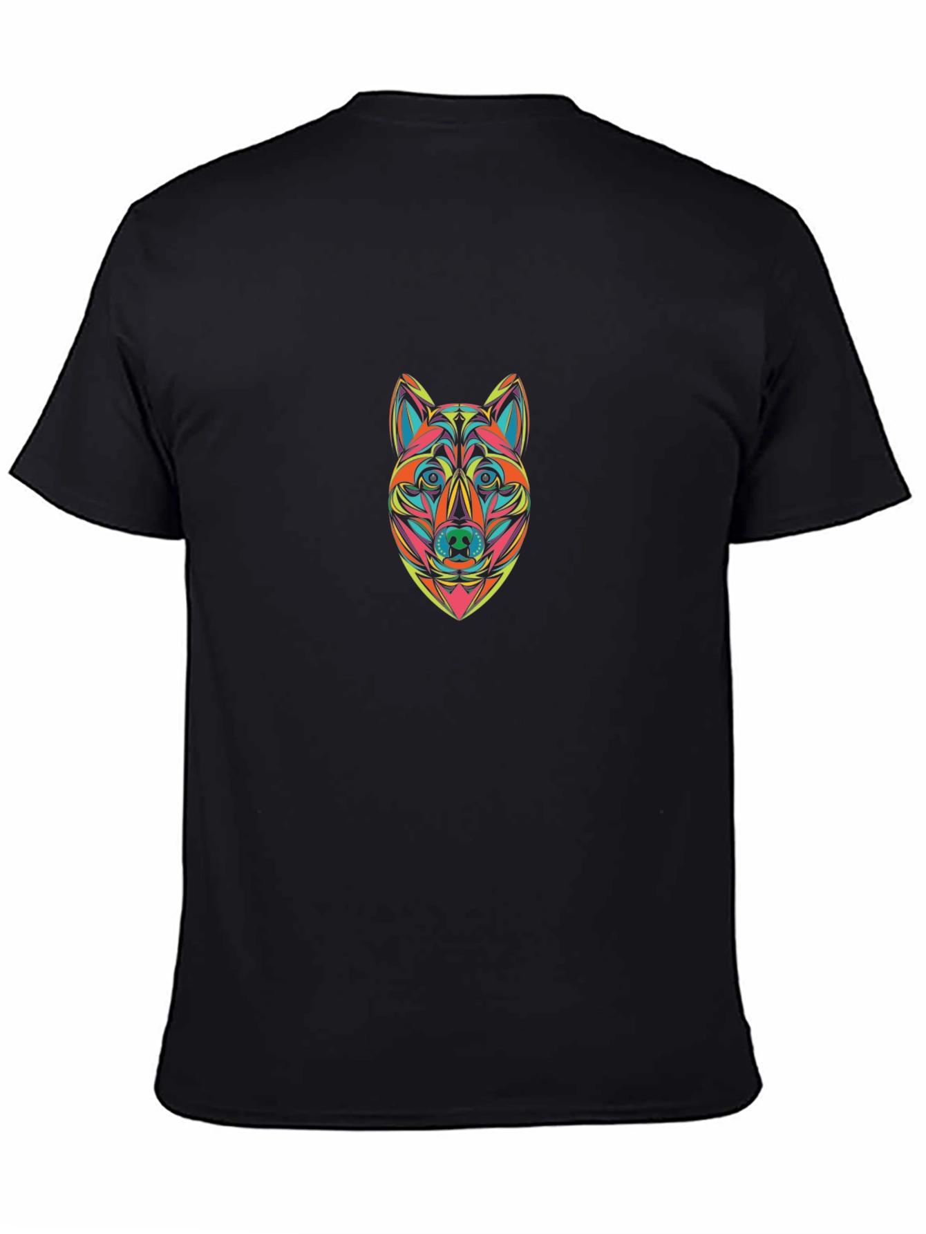 Vibrant Wolf Graphic Tee