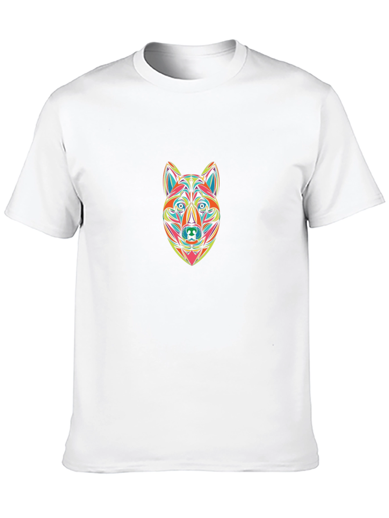 Vibrant Wolf Graphic Tee