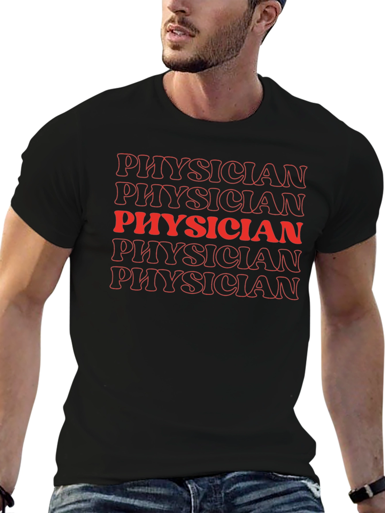 Physician Retro Style Graphic T-Shirt