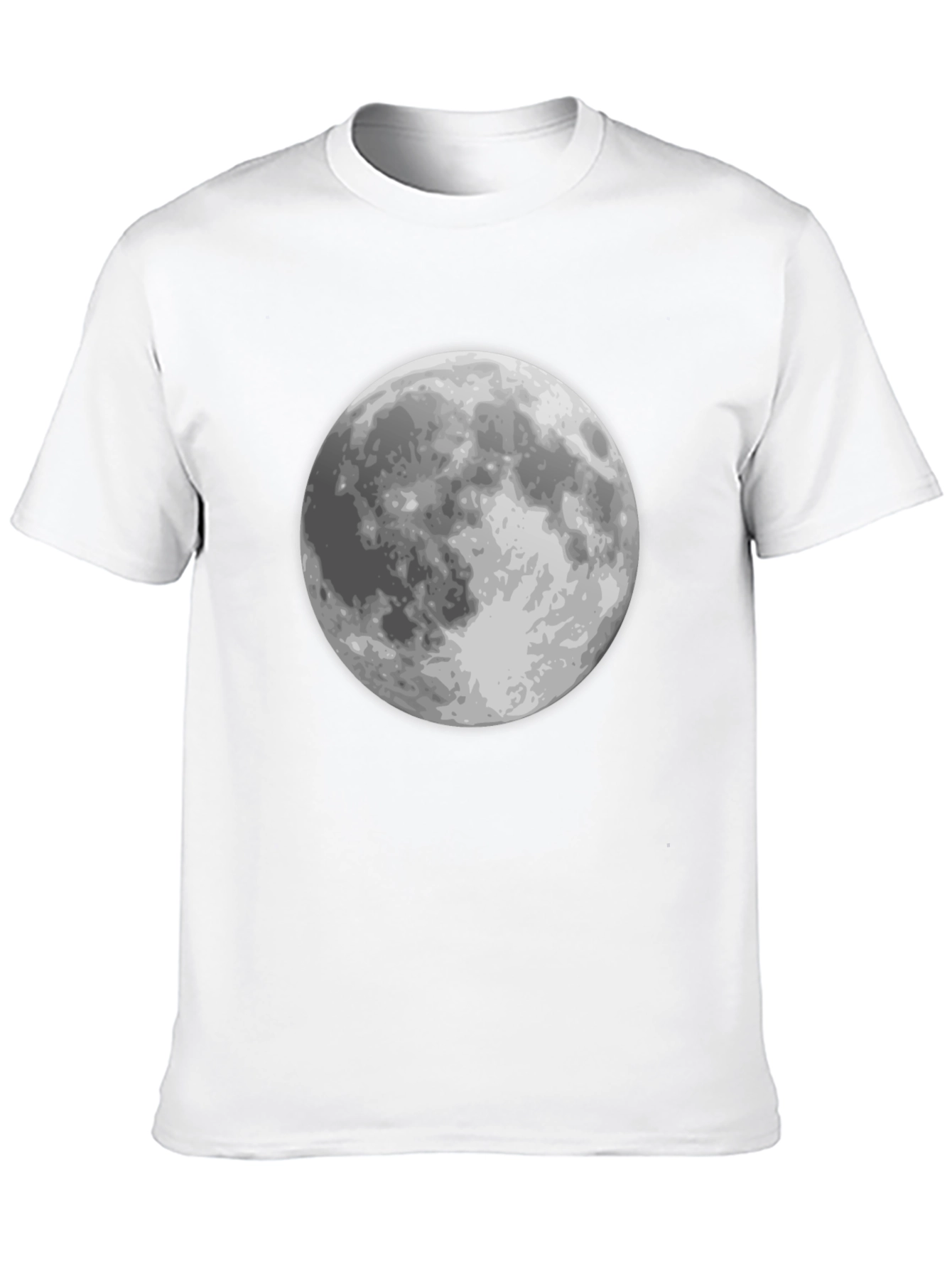 Lunar Graphic Tee - Black Moon Print T-Shirt