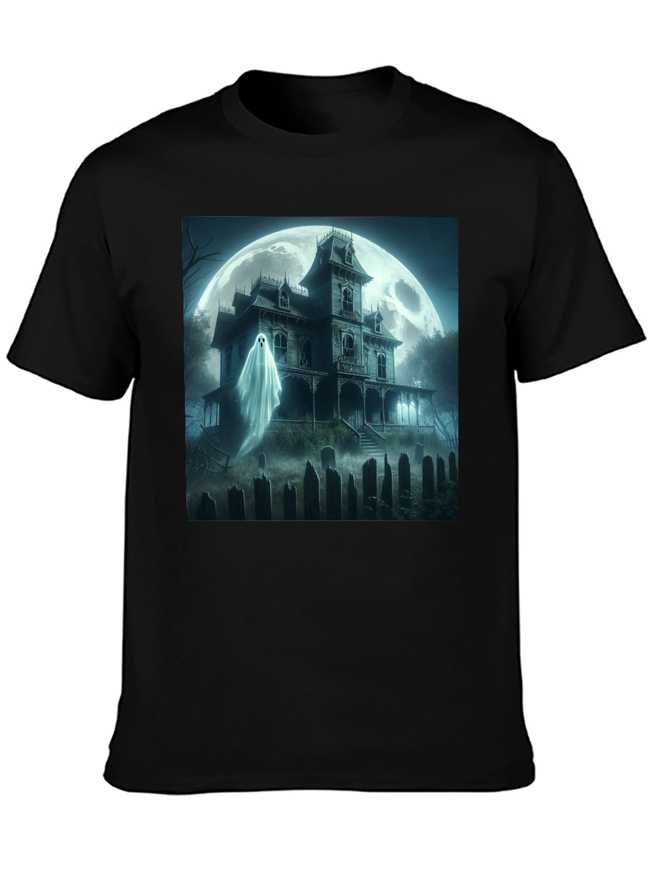 Haunted House Ghost T-Shirt Halloween Spooky Tee
