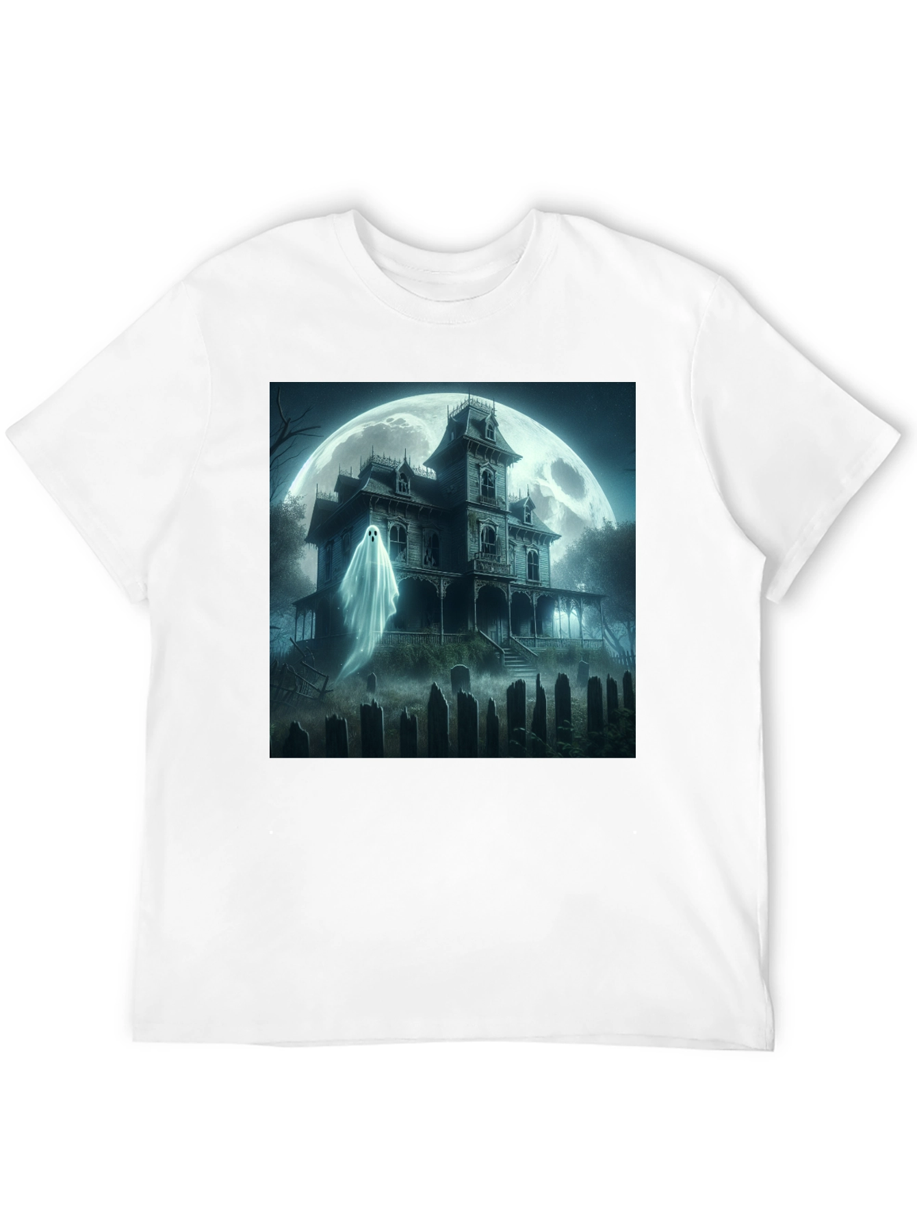 Haunted House Ghost T-Shirt Halloween Spooky Tee