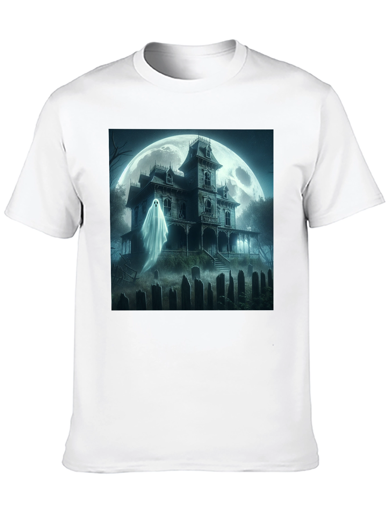 Haunted House Ghost T-Shirt Halloween Spooky Tee