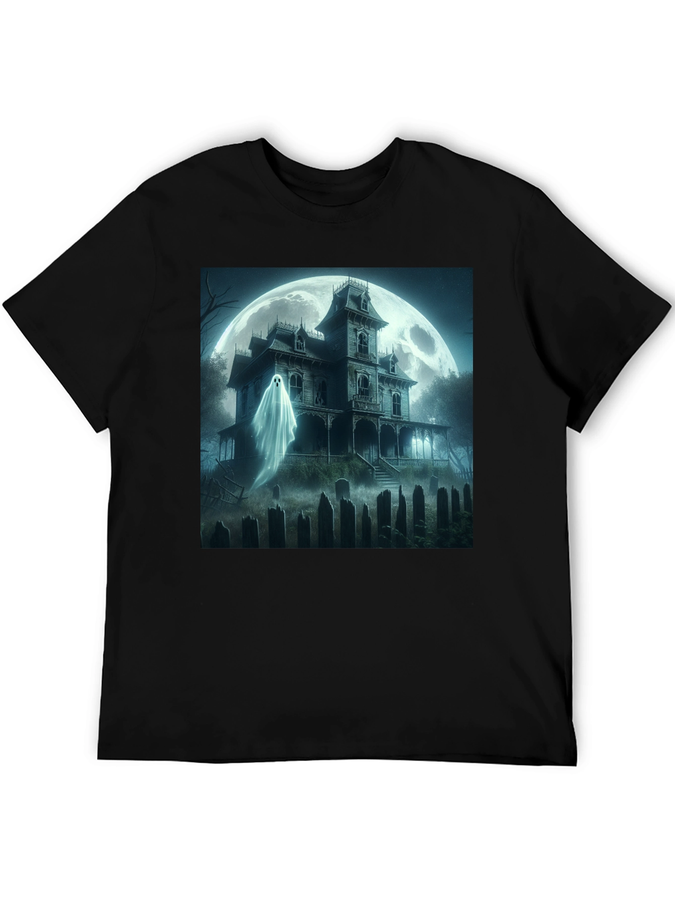 Haunted House Ghost T-Shirt Halloween Spooky Tee