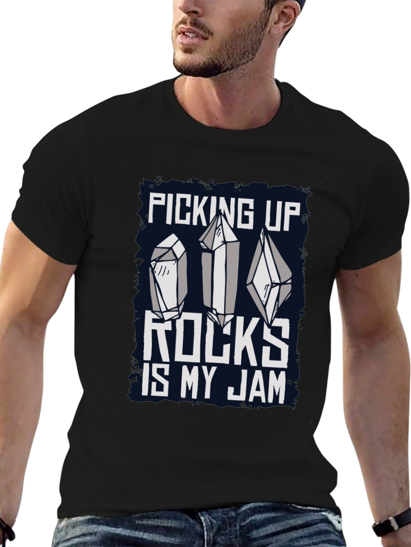 Picking Up Rocks Is My Jam Graphic Tee
