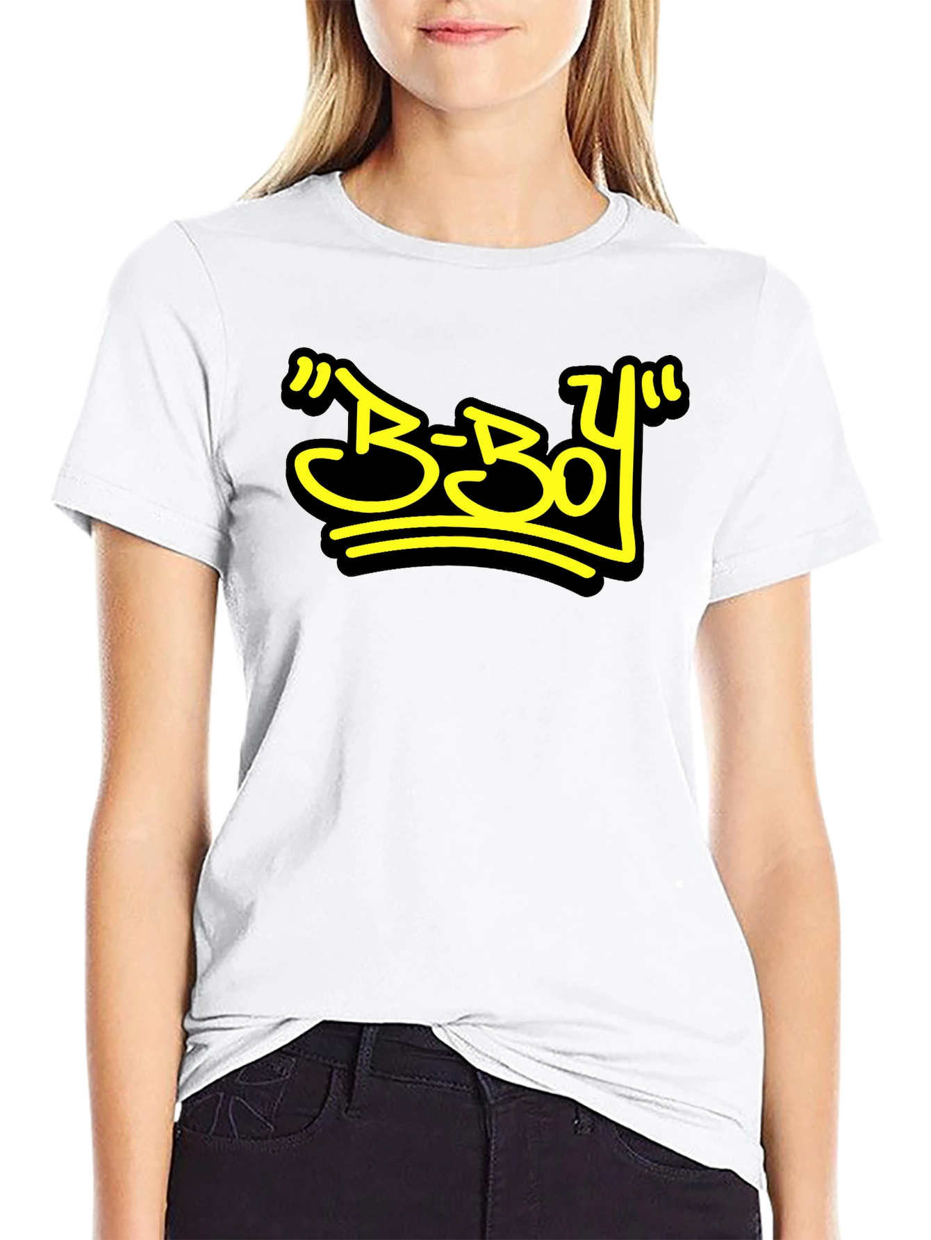 B-Boy Graphic Black T-Shirt - Urban Style Tee