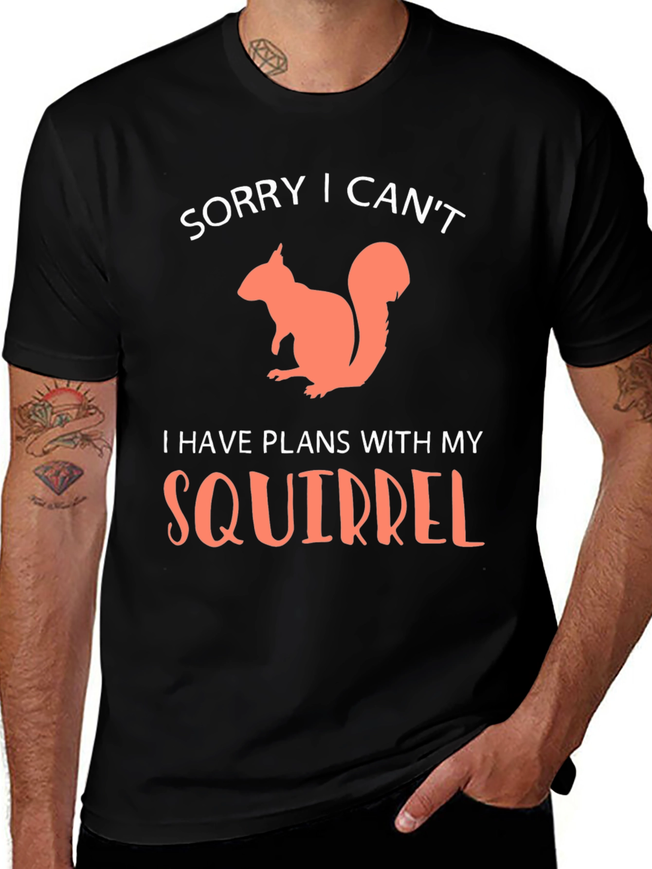 Squirrel Plans Graphic T-Shirt - Funny Animal Lover Tee