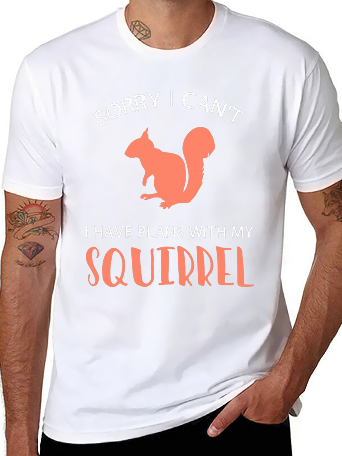 Squirrel Plans Graphic T-Shirt - Funny Animal Lover Tee