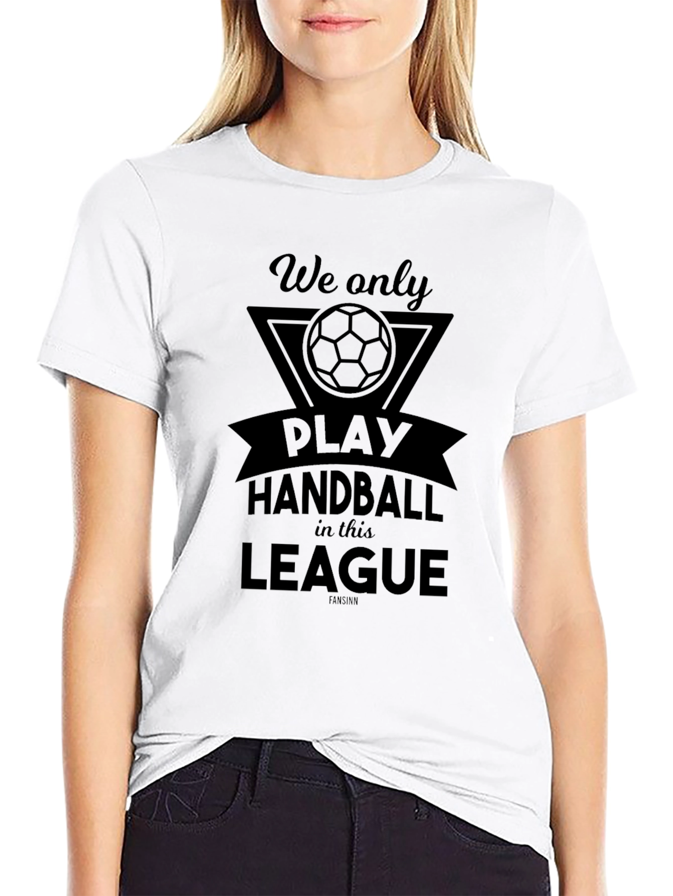 Handball League T-Shirt - Stylish Black Tee