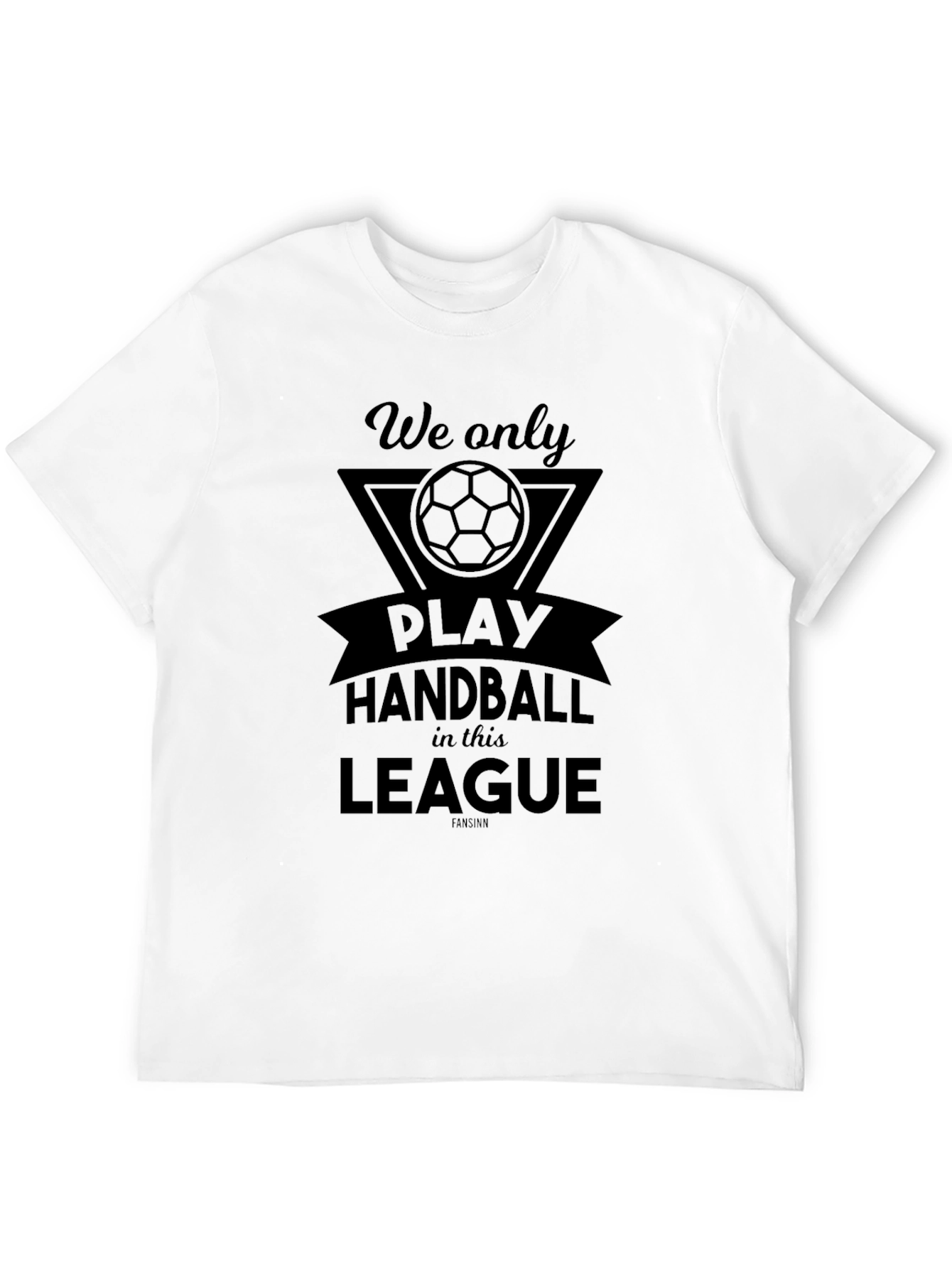 Handball League T-Shirt - Stylish Black Tee
