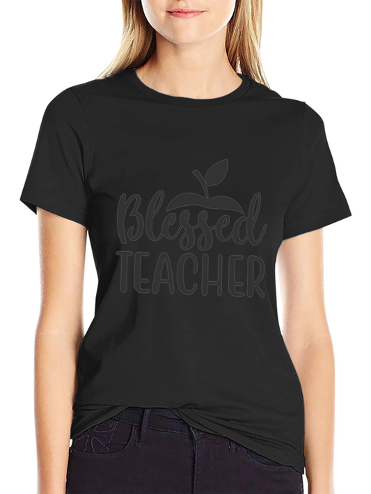Blessed Teacher Graphic Tee - Soft Cotton Blend