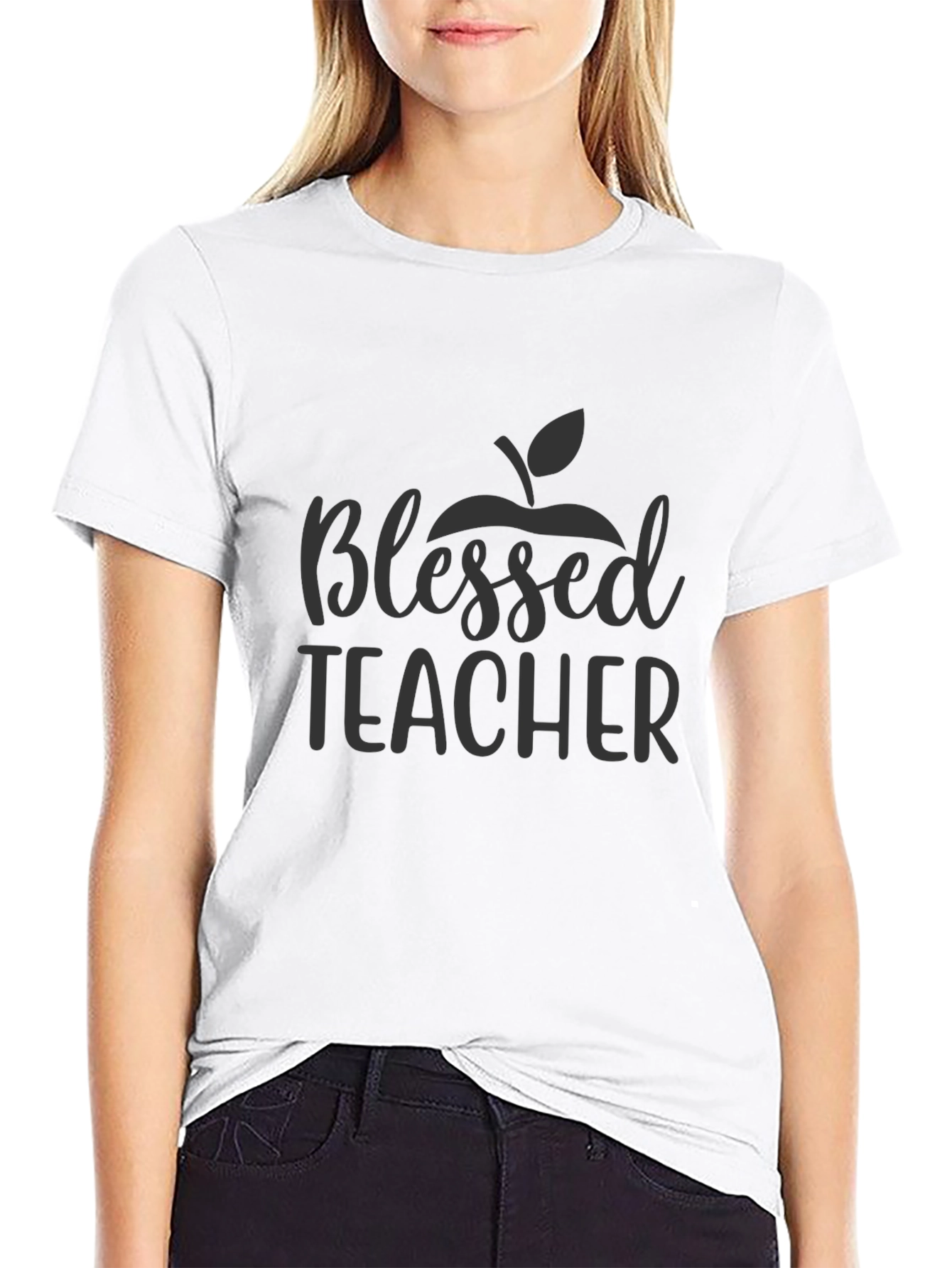 Blessed Teacher Graphic Tee - Soft Cotton Blend