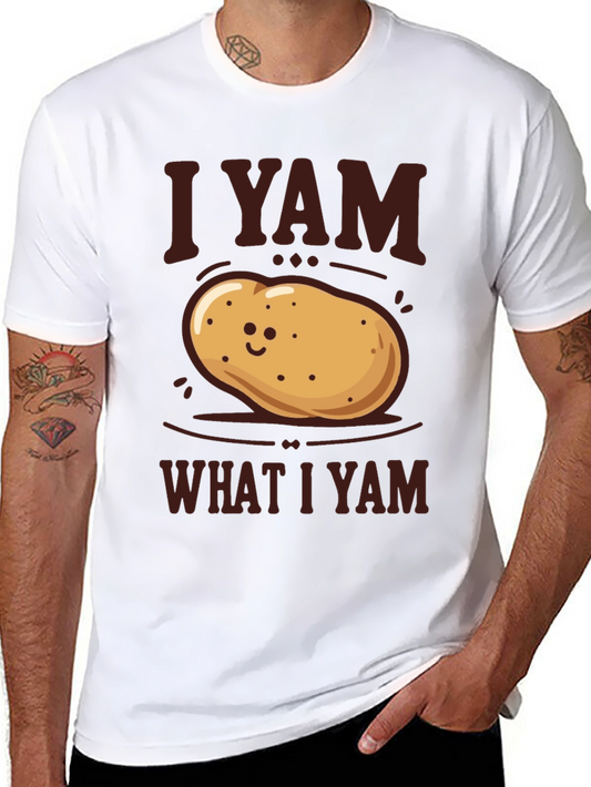 I Yam What I Yam Potato T-Shirt - Funny Graphic Tee