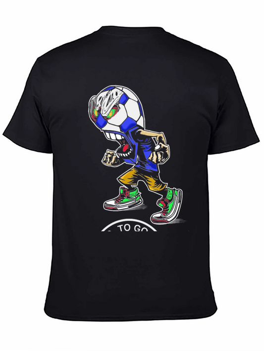 Soccer Ball Cartoon Character T-Shirt