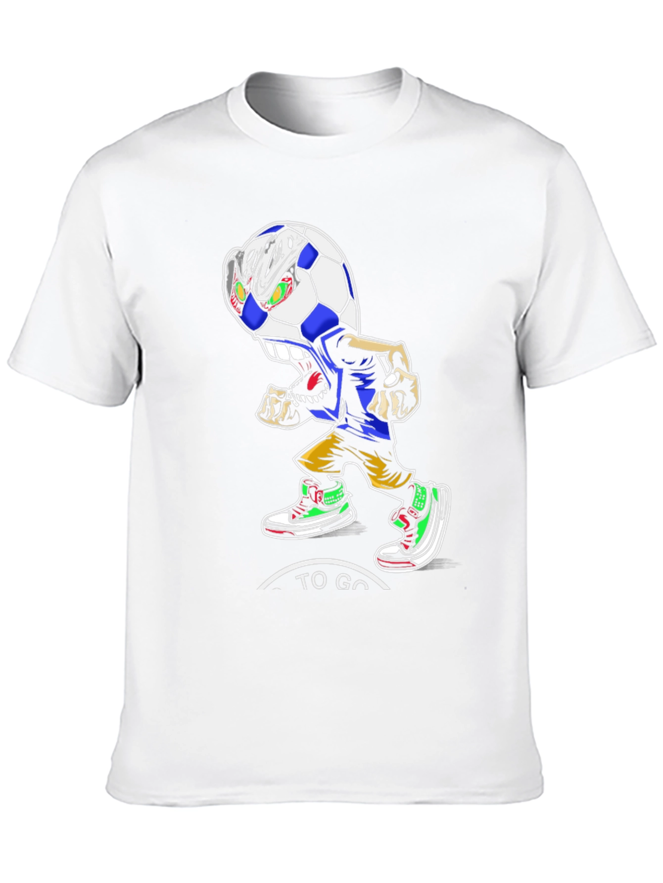 Soccer Ball Cartoon Character T-Shirt